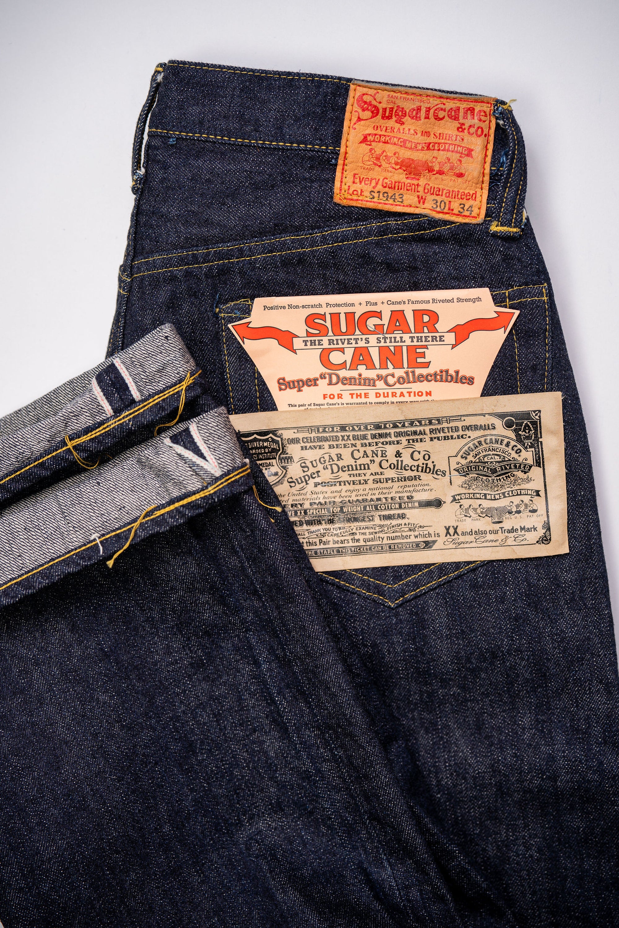 Sugar Cane 1943 Model - Super "Denim" Collectibles #09 13.5oz Blue Denim