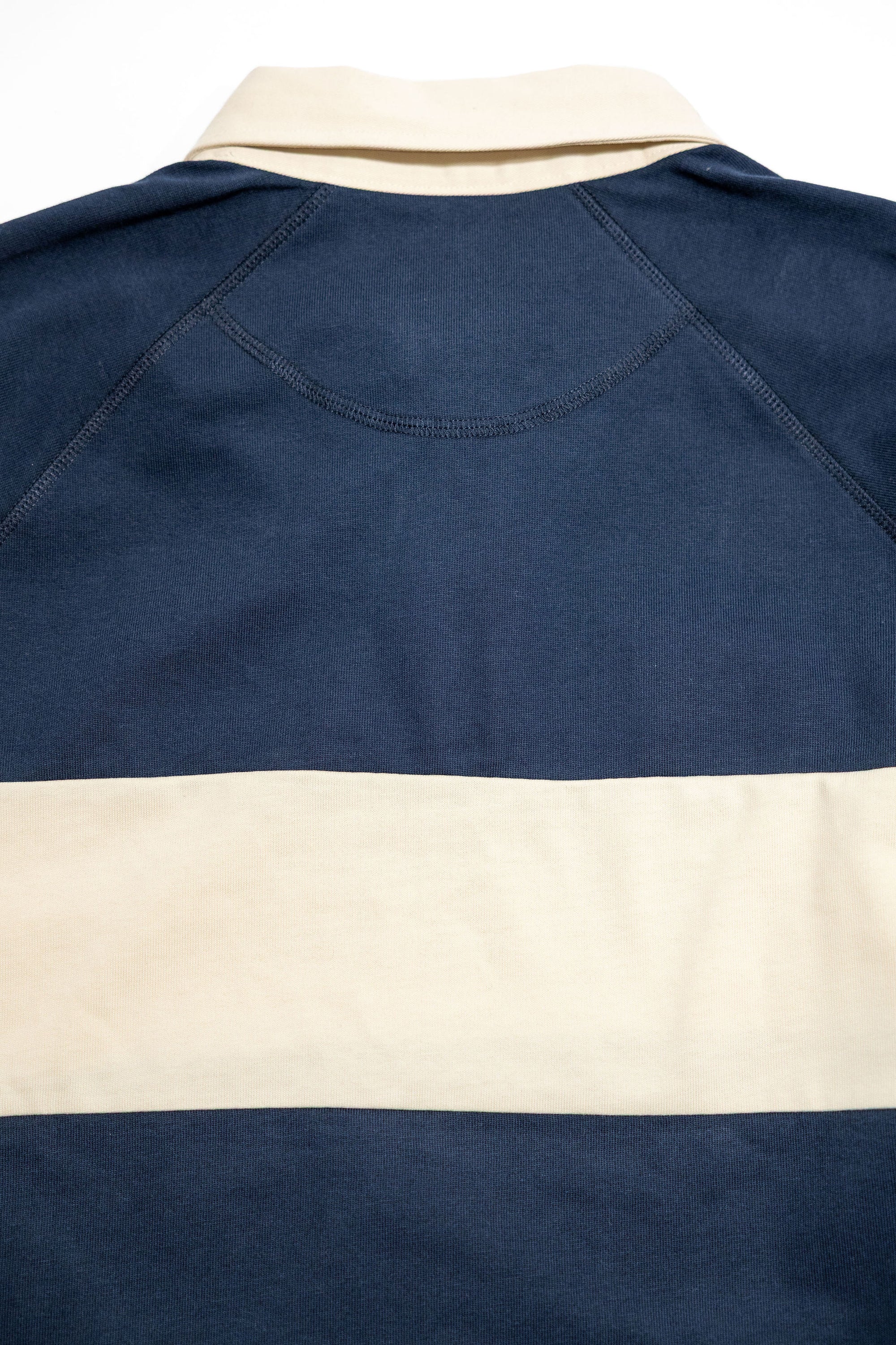 Heimat Textil  Raglan Rugby - Trail Blue / Seashell