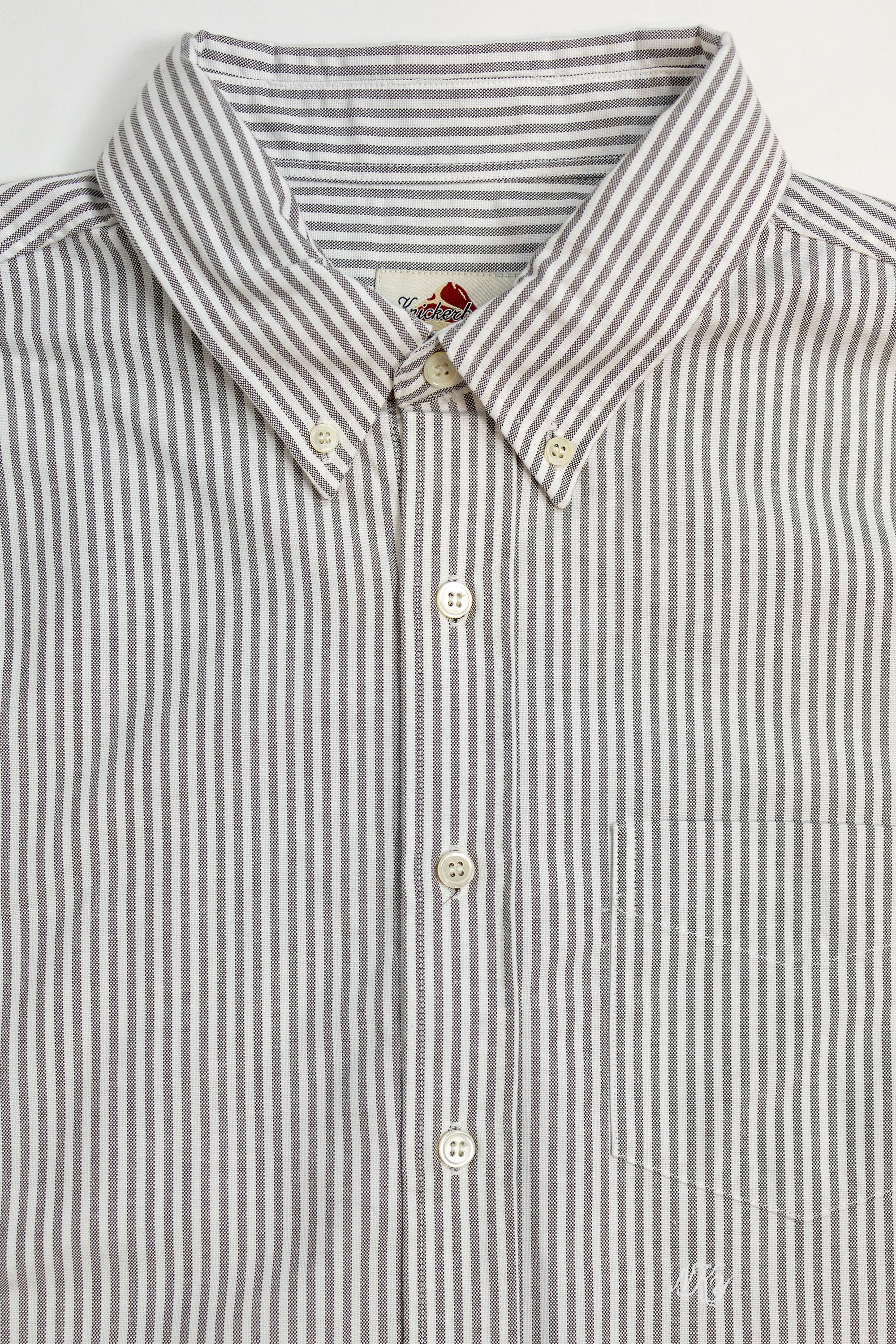 Knickerbocker "Beefy" Cotton Oxford - Brown Stripe