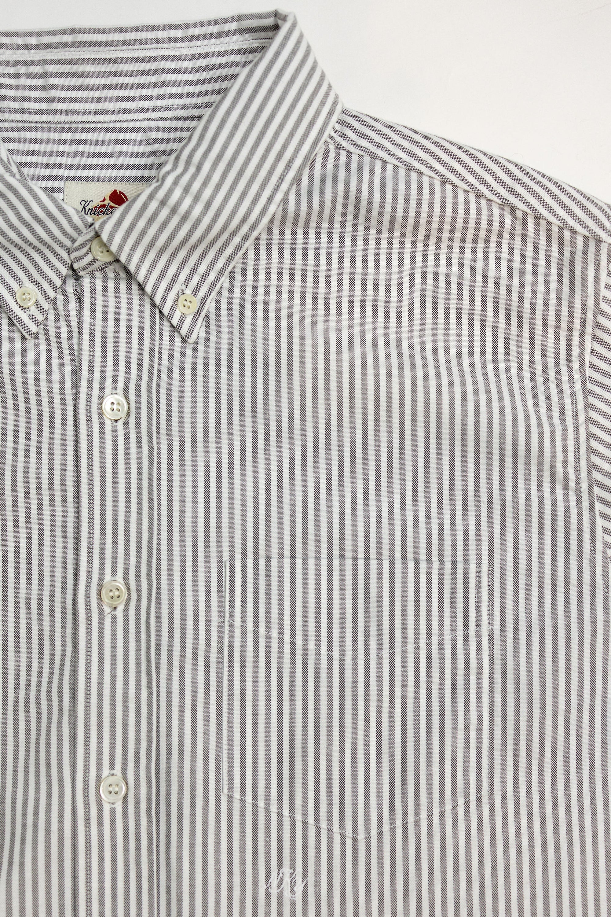 Knickerbocker "Beefy" Cotton Oxford - Brown Stripe