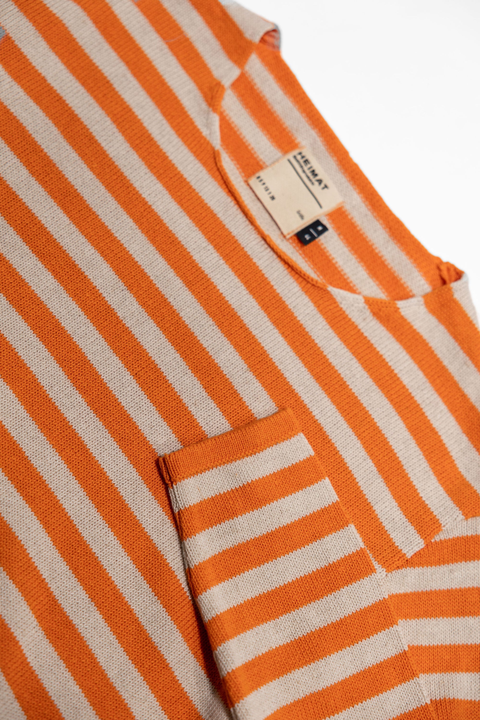 Heimat Textil Jailhouse Harbor Sweater - Rescue Orange/Seashell