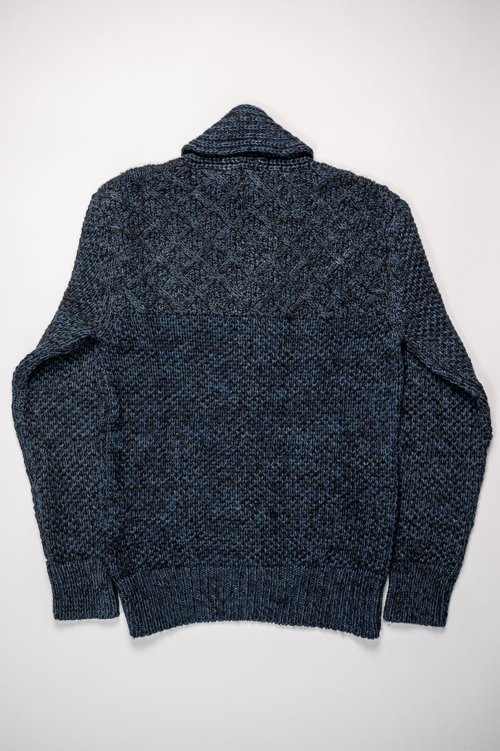 Indi + Ash Andes Cardigan - Black Alpaca / Dark Indigo