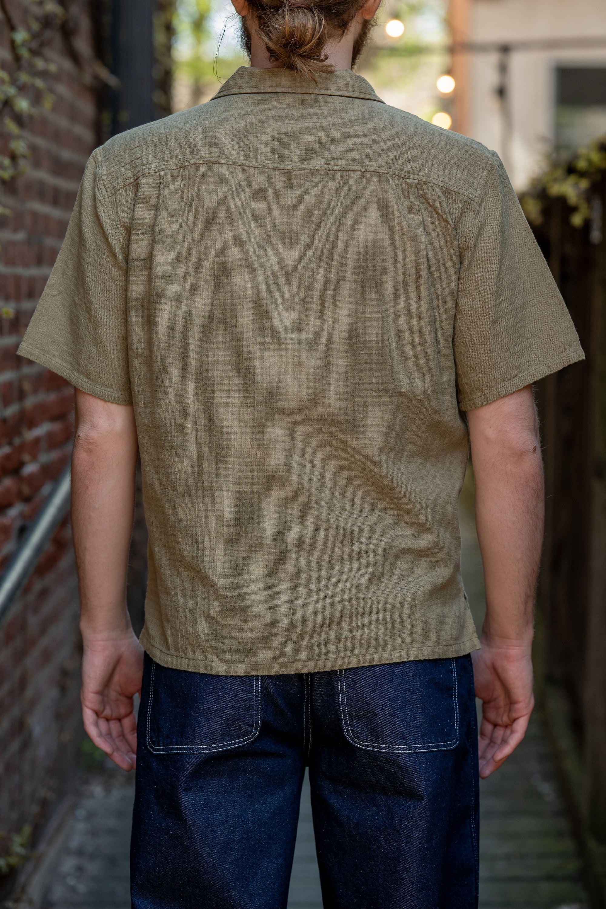Knickerbocker Oliveira Breeze Weave Shirt - Olive Sand
