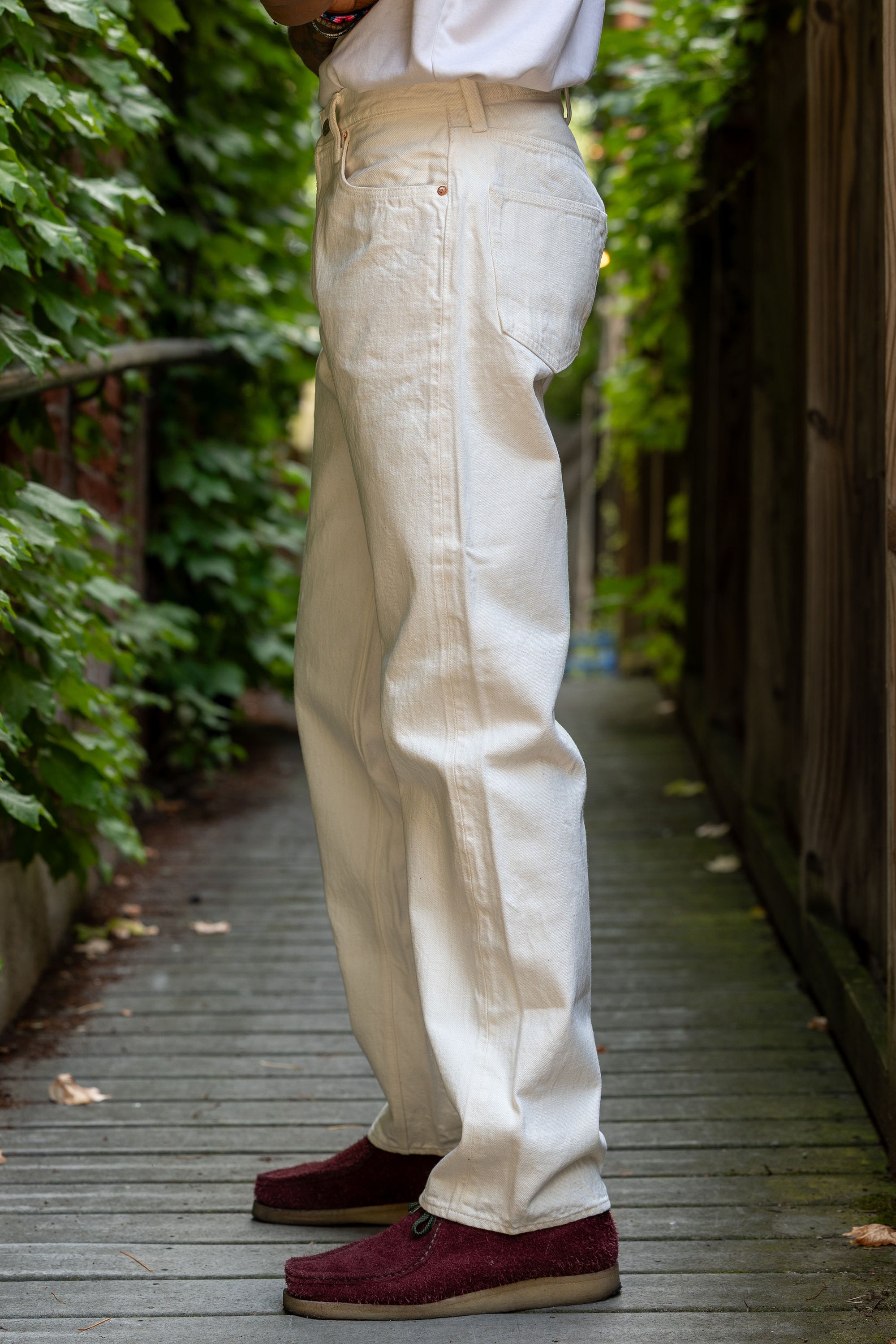 Sugar Cane 1947 Straight Leg - 13oz White Denim
