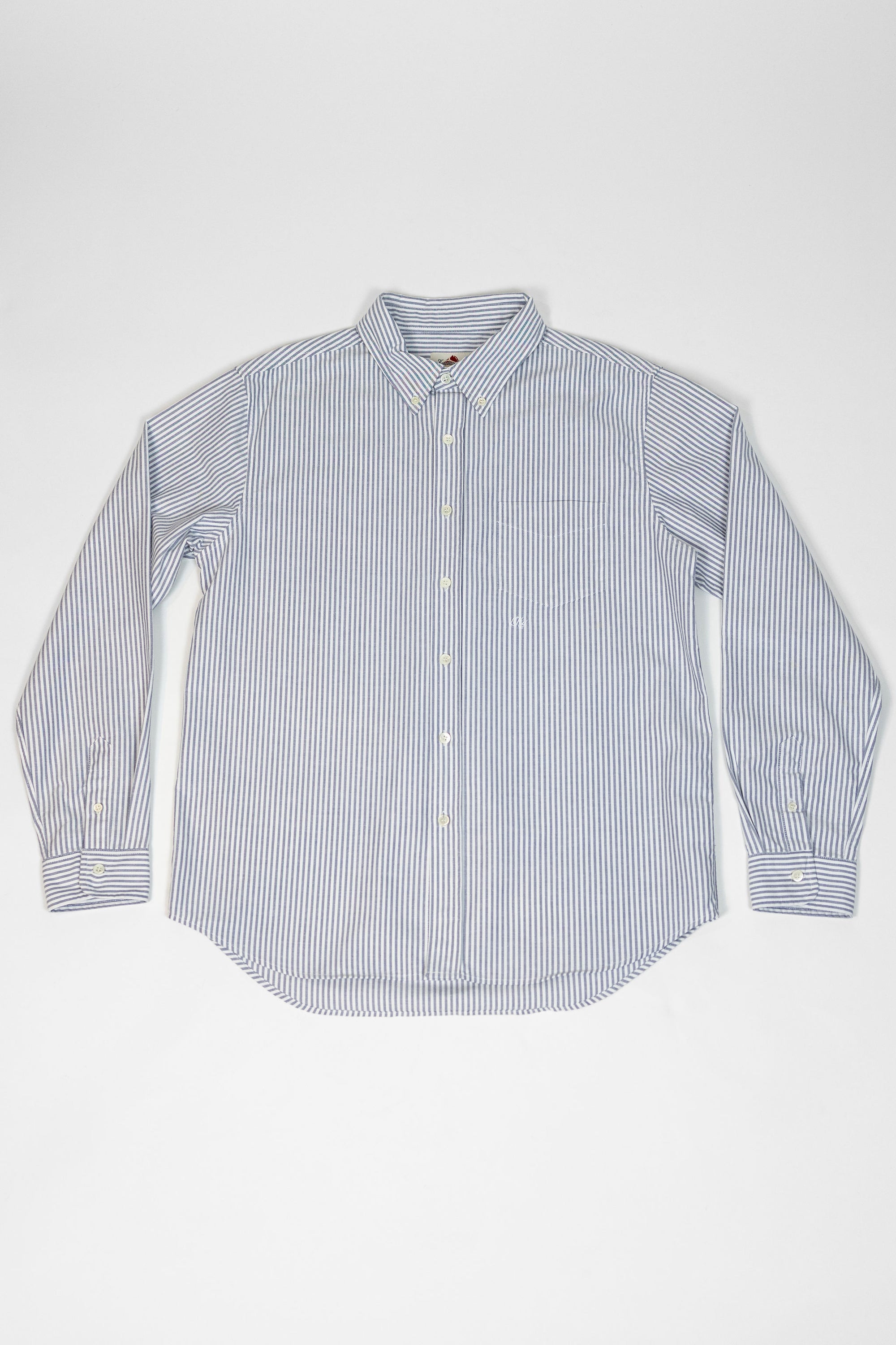 Knickerbocker "Beefy" Cotton Oxford - Navy Stripe