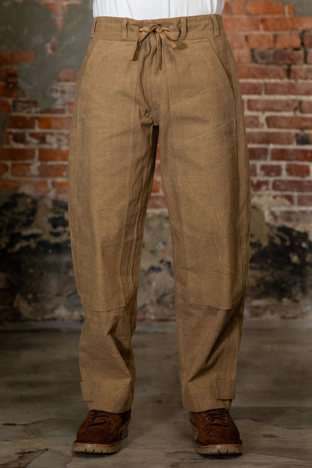 Indi + Ash Raka Pant - Coyote Organic Cotton Millwoven Stone Enzyme Canvas