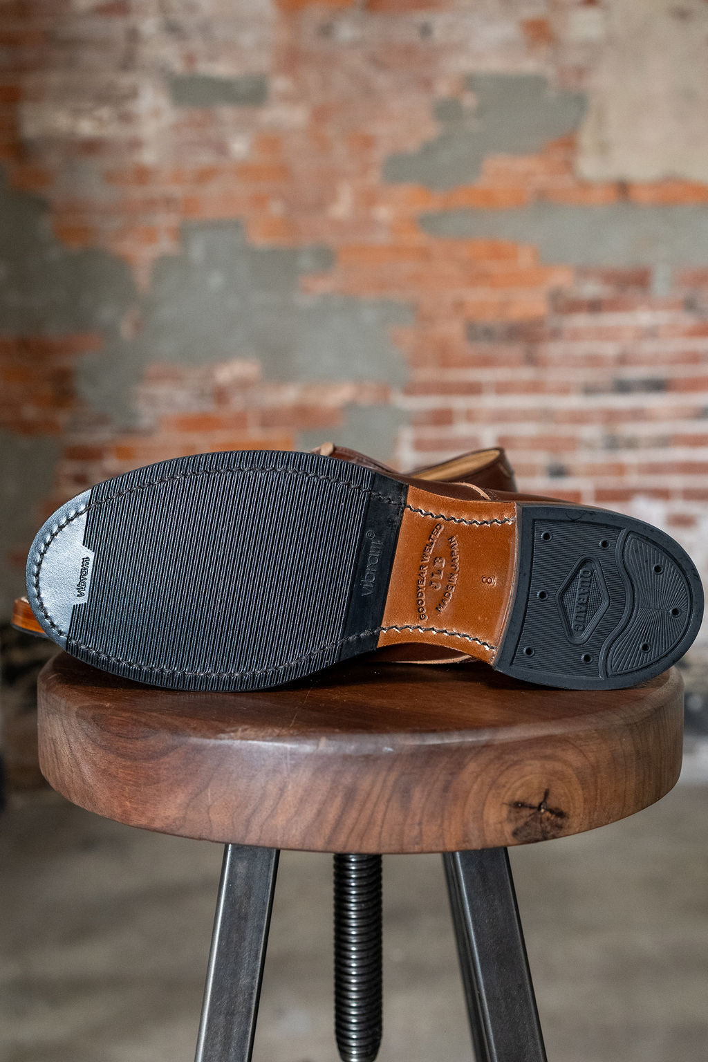 John Lofgren USN Low Quarter Shoes - French Calfskin Russet Brown