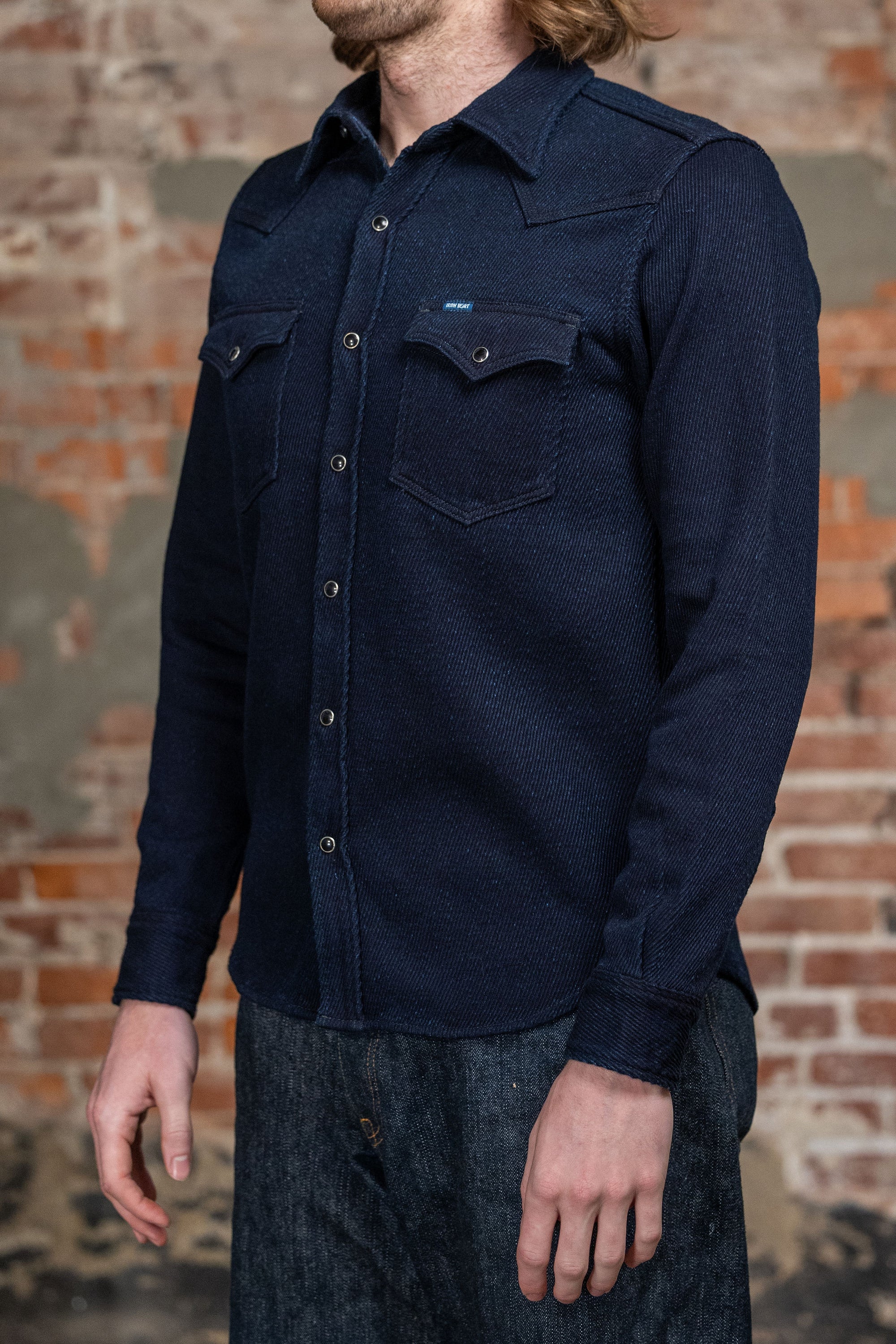 Iron Heart IHSH-208 Kersey Western - Indigo