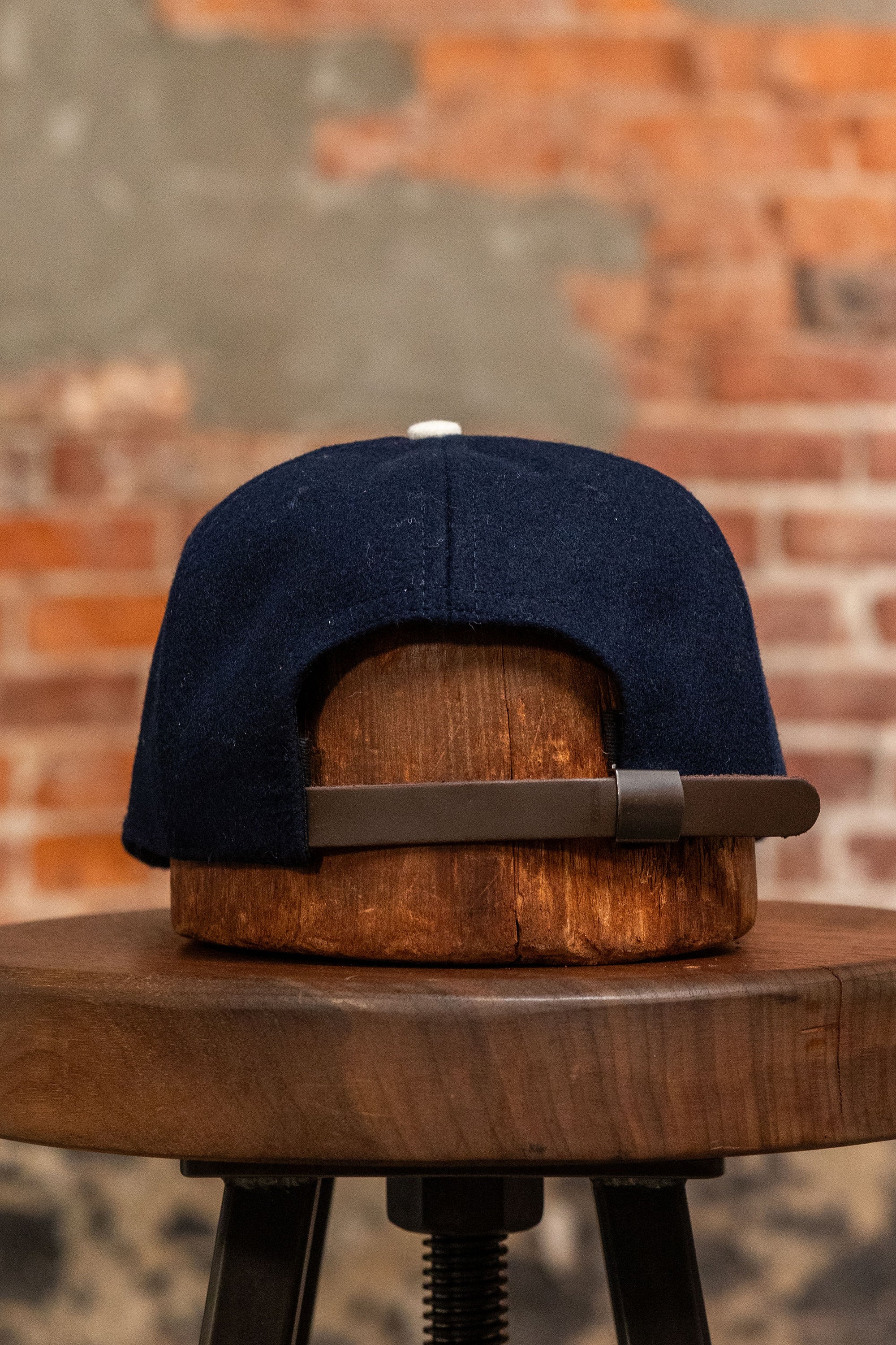 Franklin & Poe Wool Baseball Cap – Navy “F”