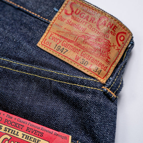 Sugar Cane 1947 Straight Leg - One Wash Japanese Selvedge Denim ...