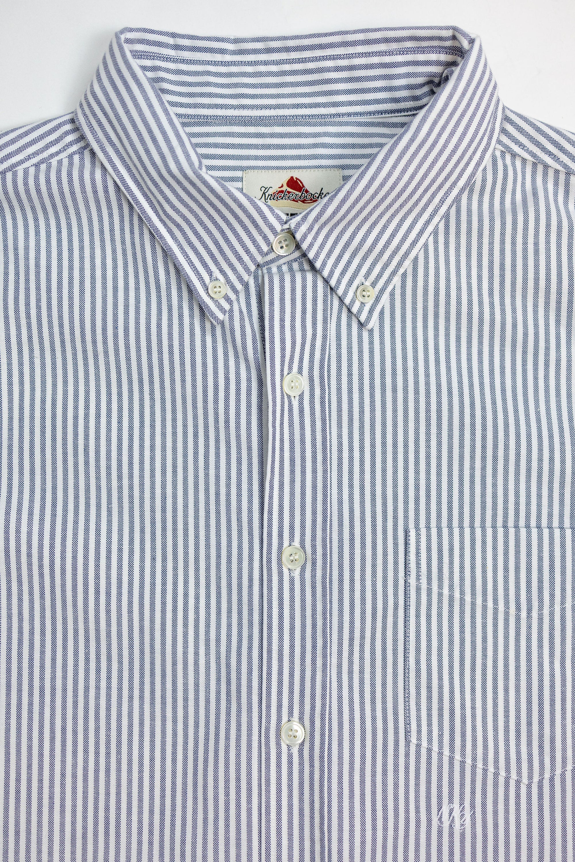 Knickerbocker "Beefy" Cotton Oxford - Navy Stripe