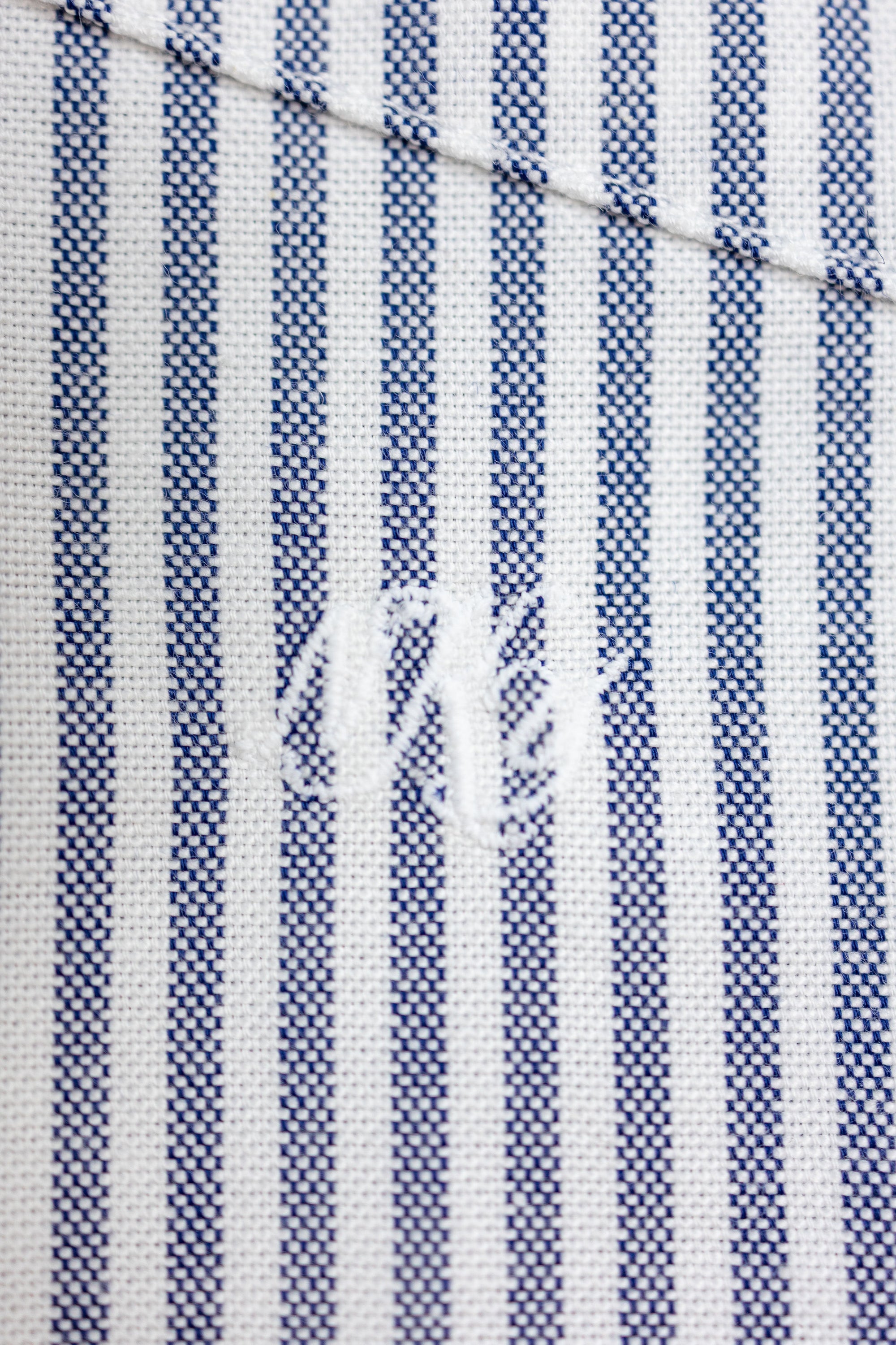 Knickerbocker "Beefy" Cotton Oxford - Navy Stripe