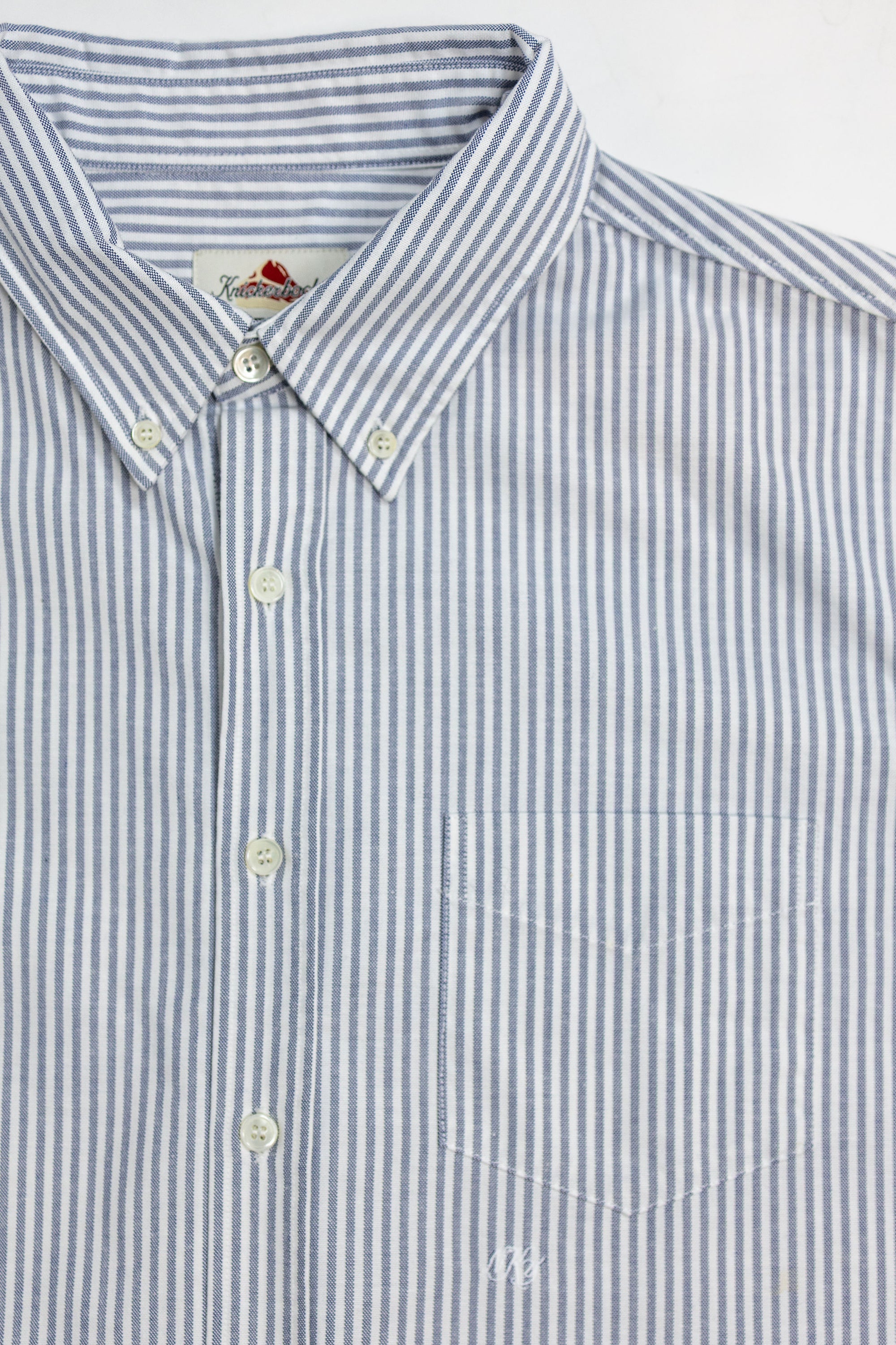Knickerbocker "Beefy" Cotton Oxford - Navy Stripe