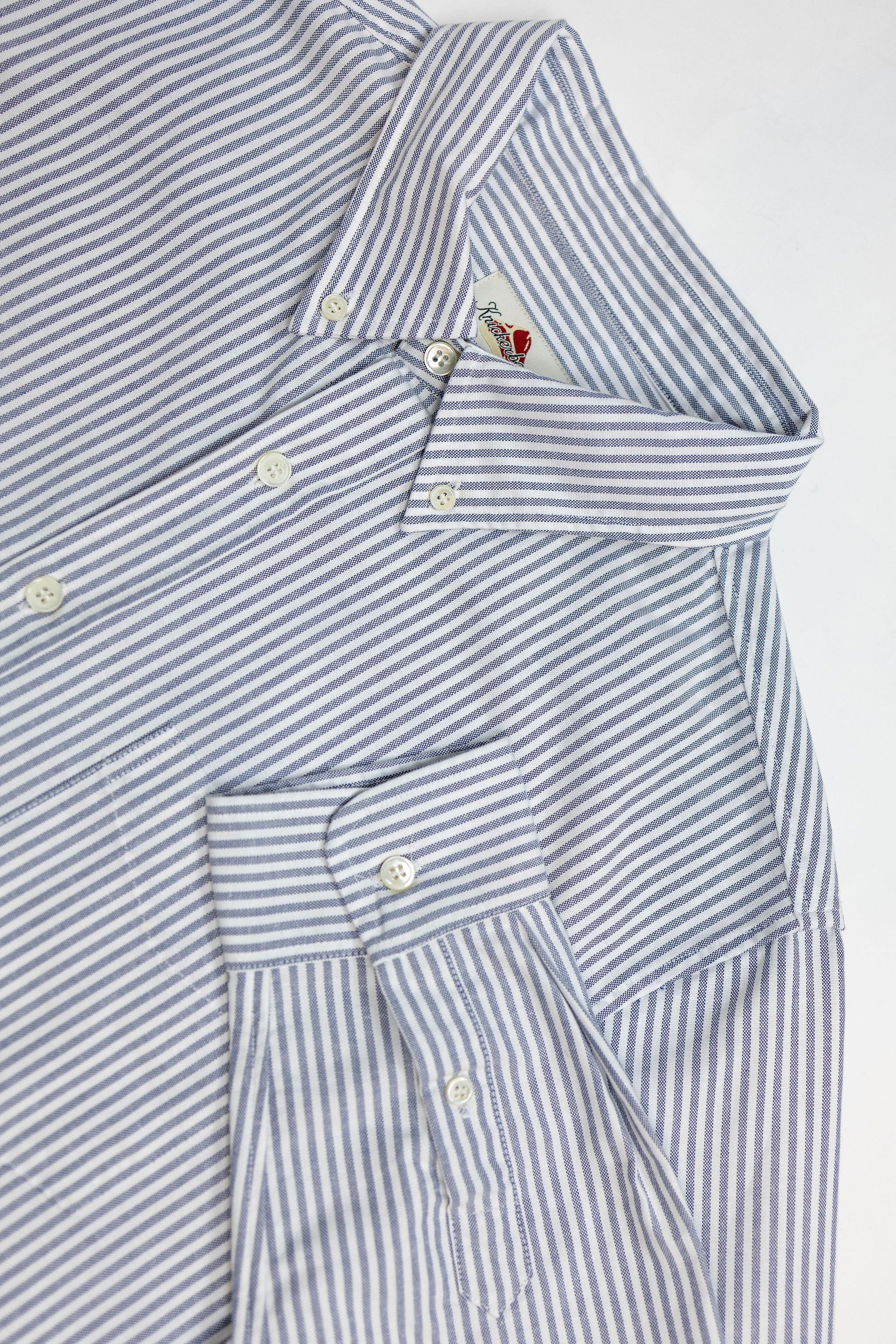 Knickerbocker "Beefy" Cotton Oxford - Navy Stripe