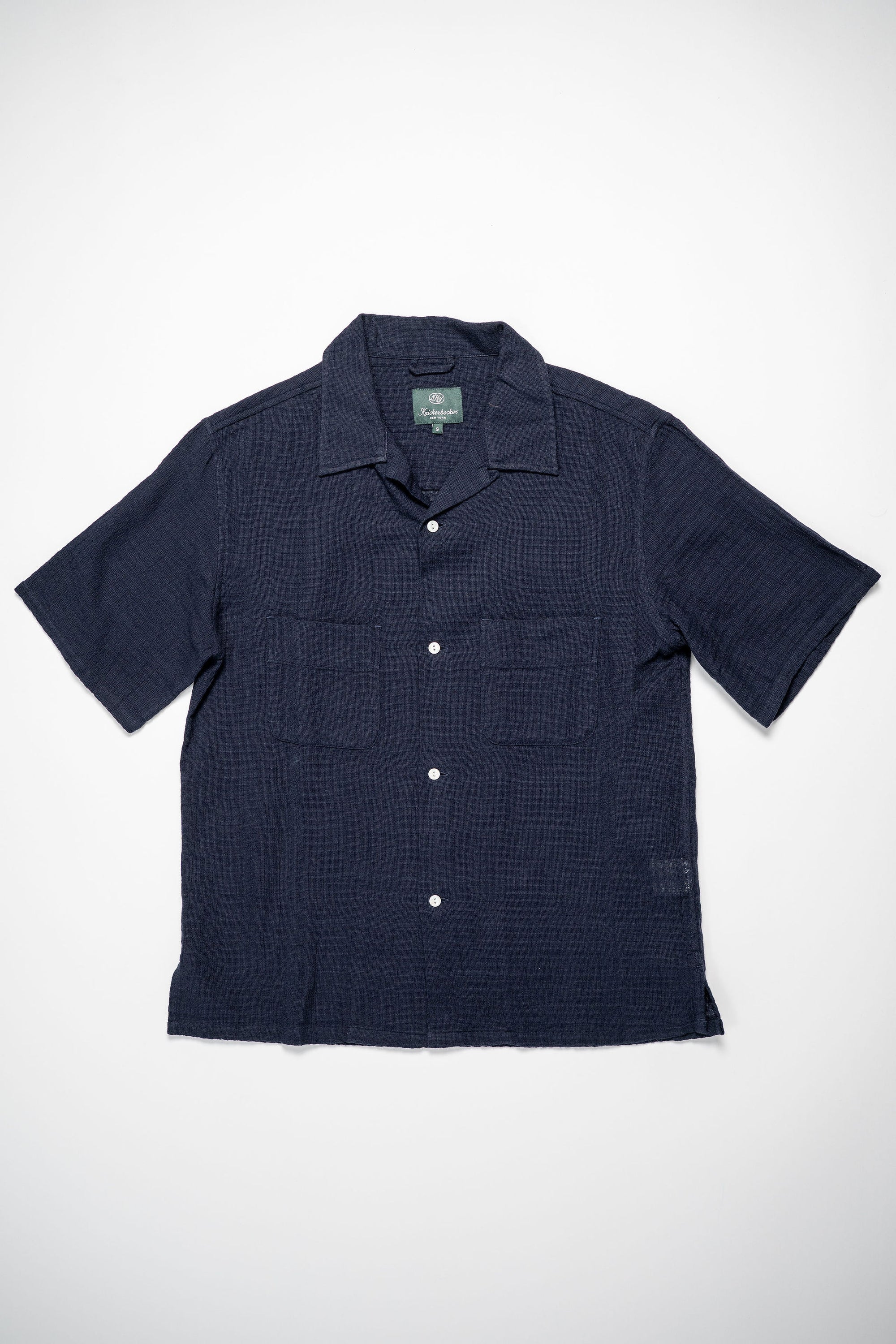 Knickerbocker Oliveira Breeze Weave Shirt - Dark Navy