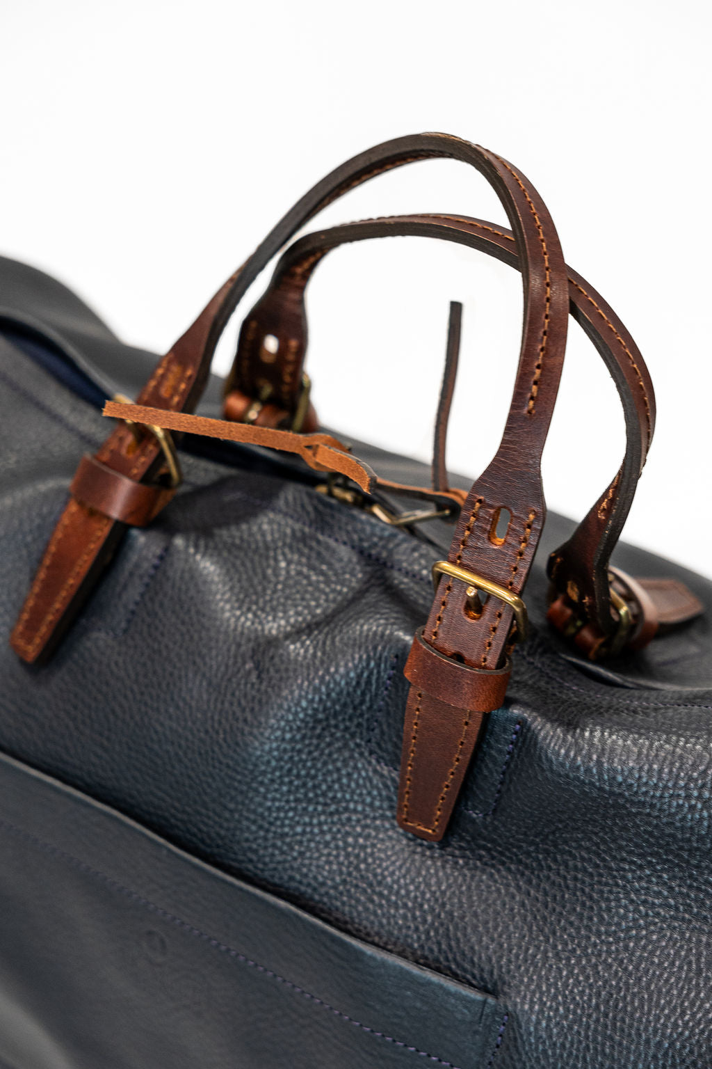 Bleu de Chauffe Hobo Travel Bag - Navy Blue