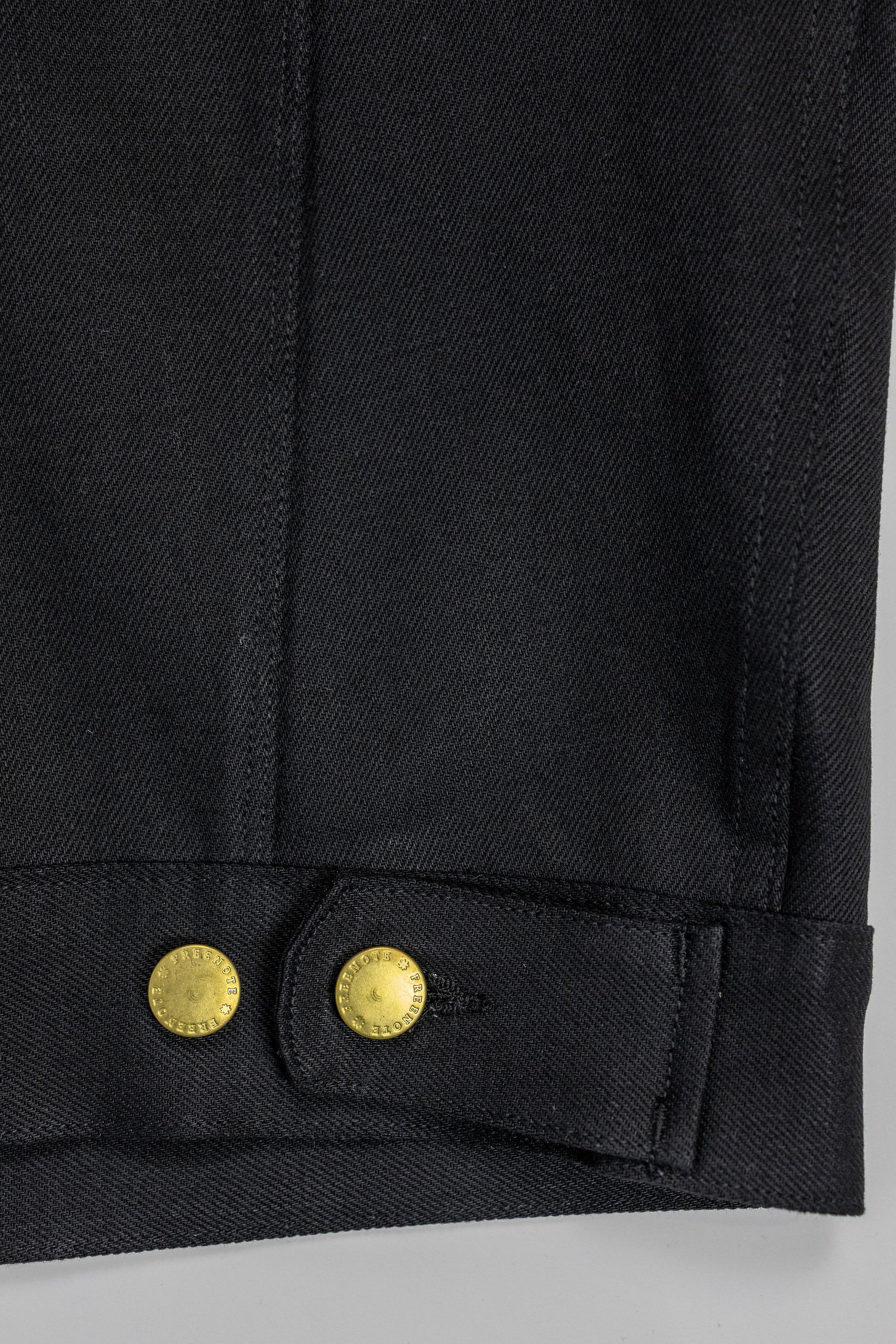 Freenote Cloth High Low Jacket -  14oz Aces High Black Denim