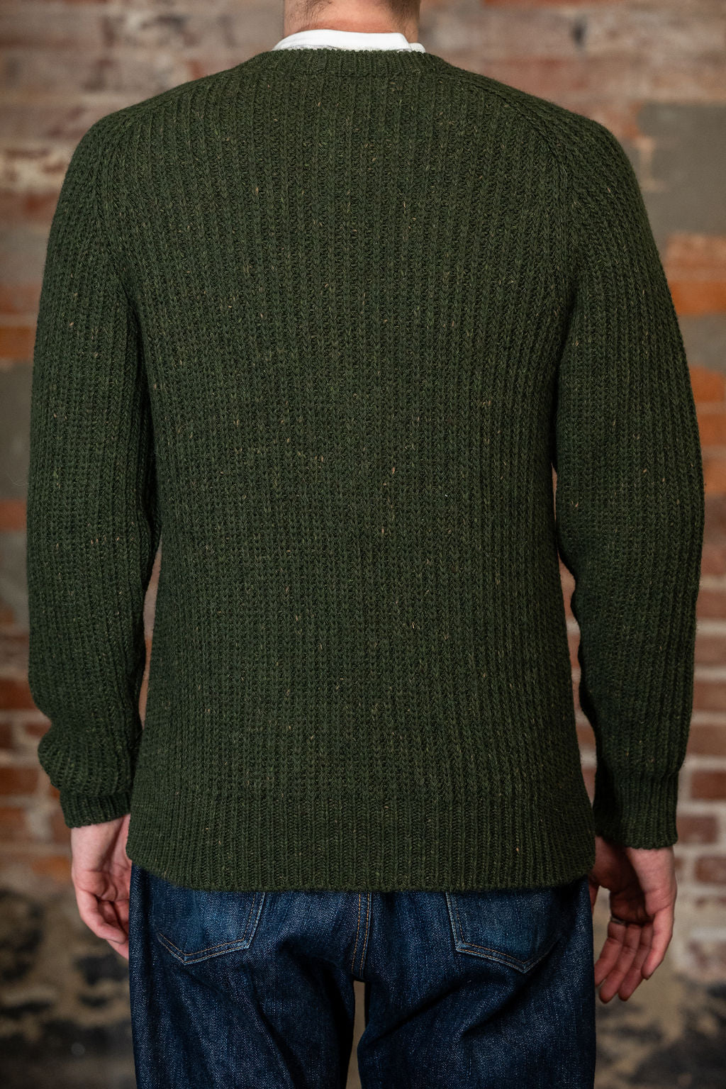 3sixteen Fisherman Cardigan - Hunter Green