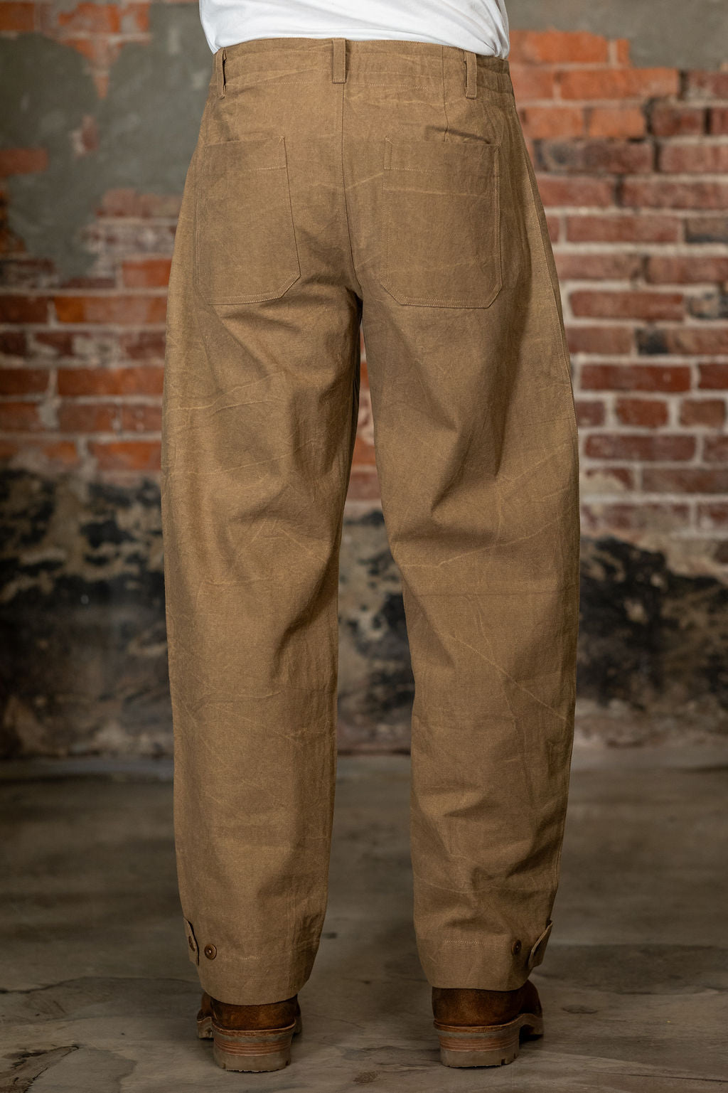 Indi + Ash Raka Pant - Coyote Organic Cotton Millwoven Stone Enzyme Canvas