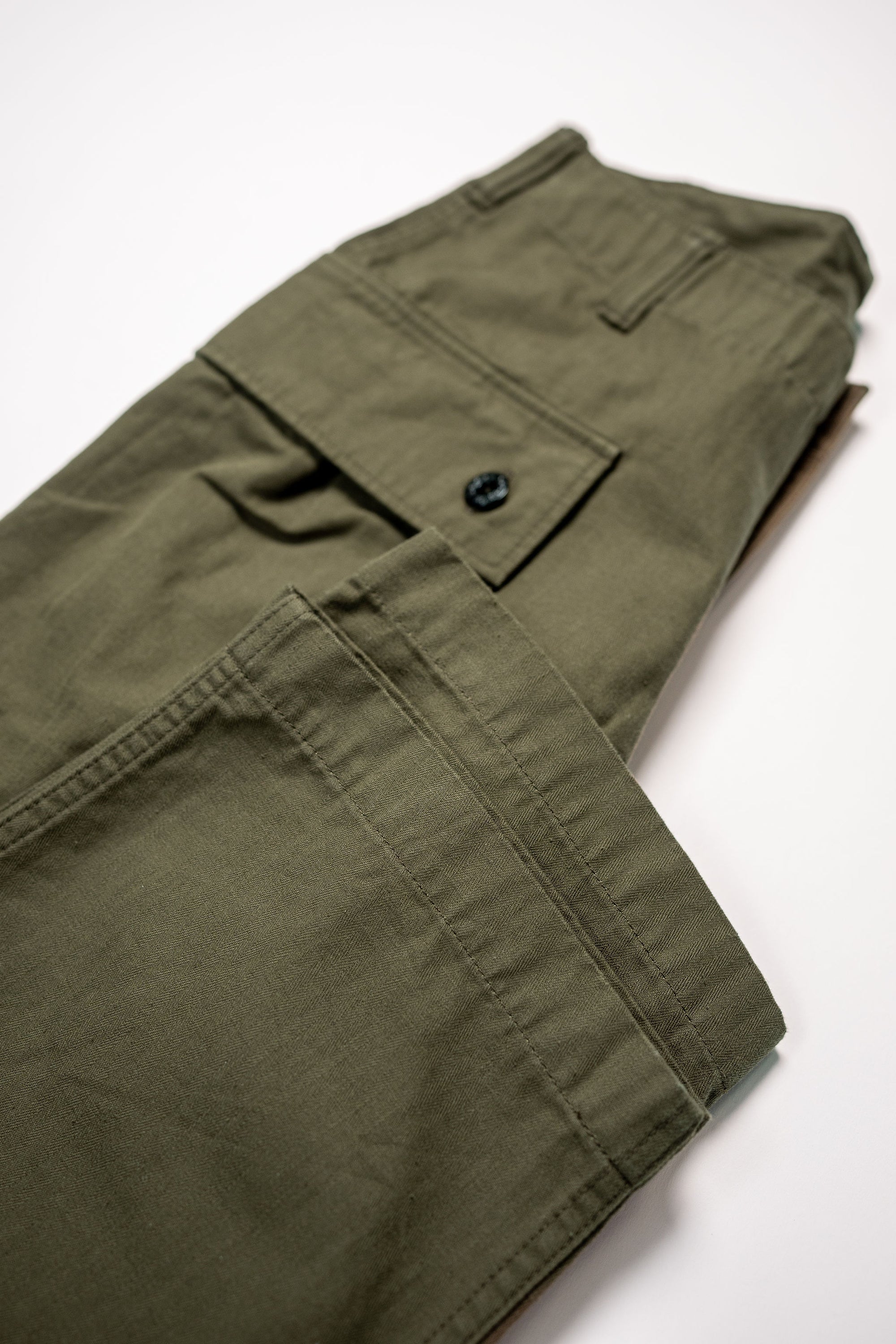 The Flat Head FN-PA-C012 Monkey Pants - Olive