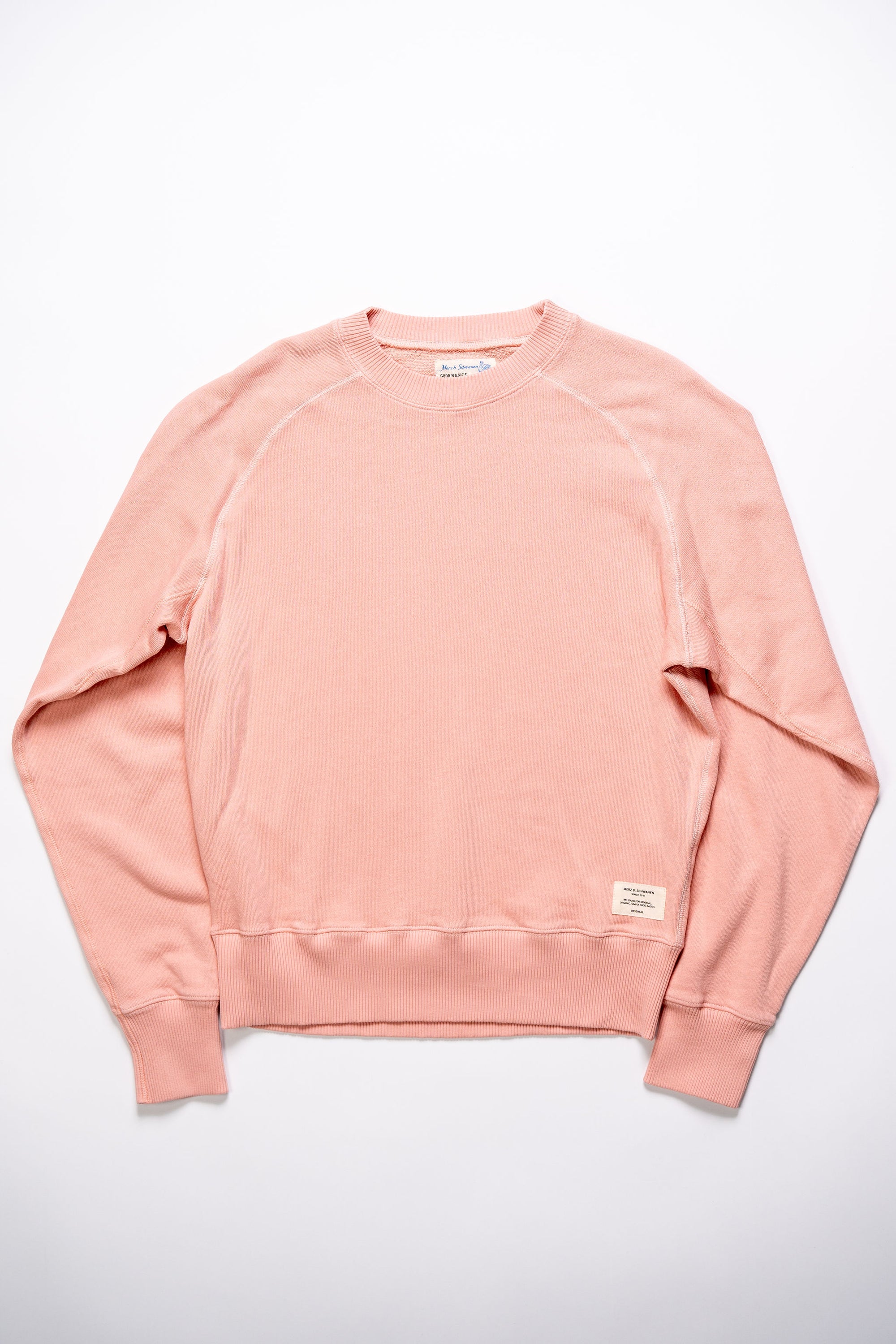 Merz b. Schwanen RGSW01 Good Basics Sweatshirt 10.6oz Organic Cotton - Peach