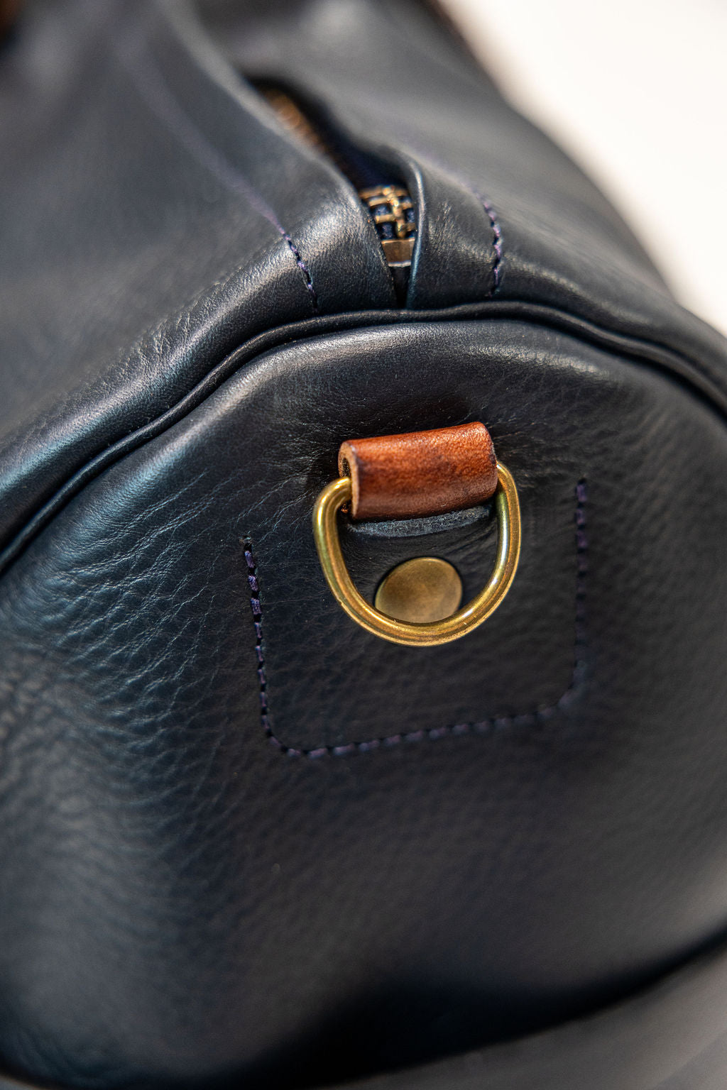 Bleu de Chauffe Hobo Travel Bag - Navy Blue