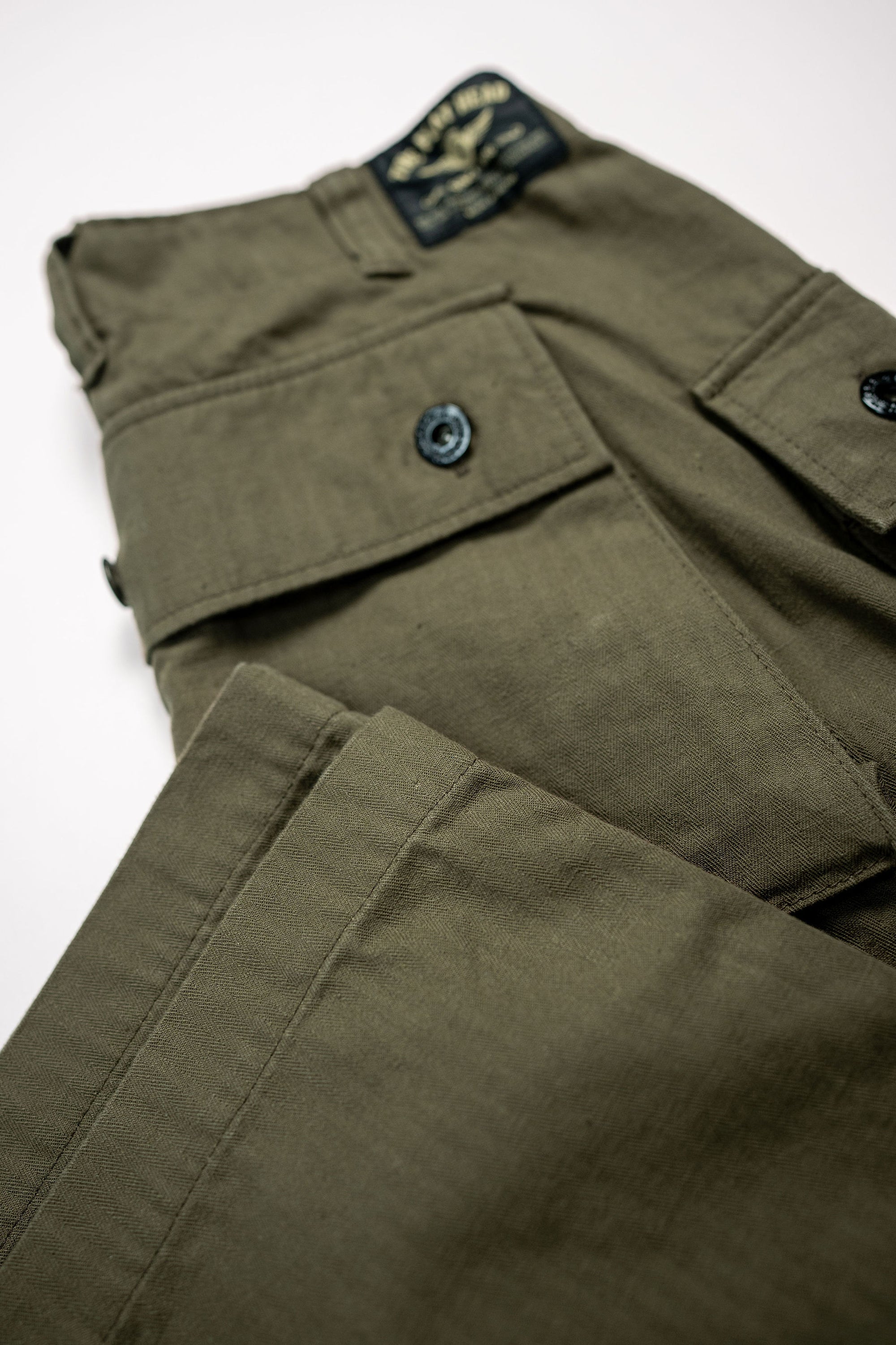 The Flat Head FN-PA-C012 Monkey Pants - Olive