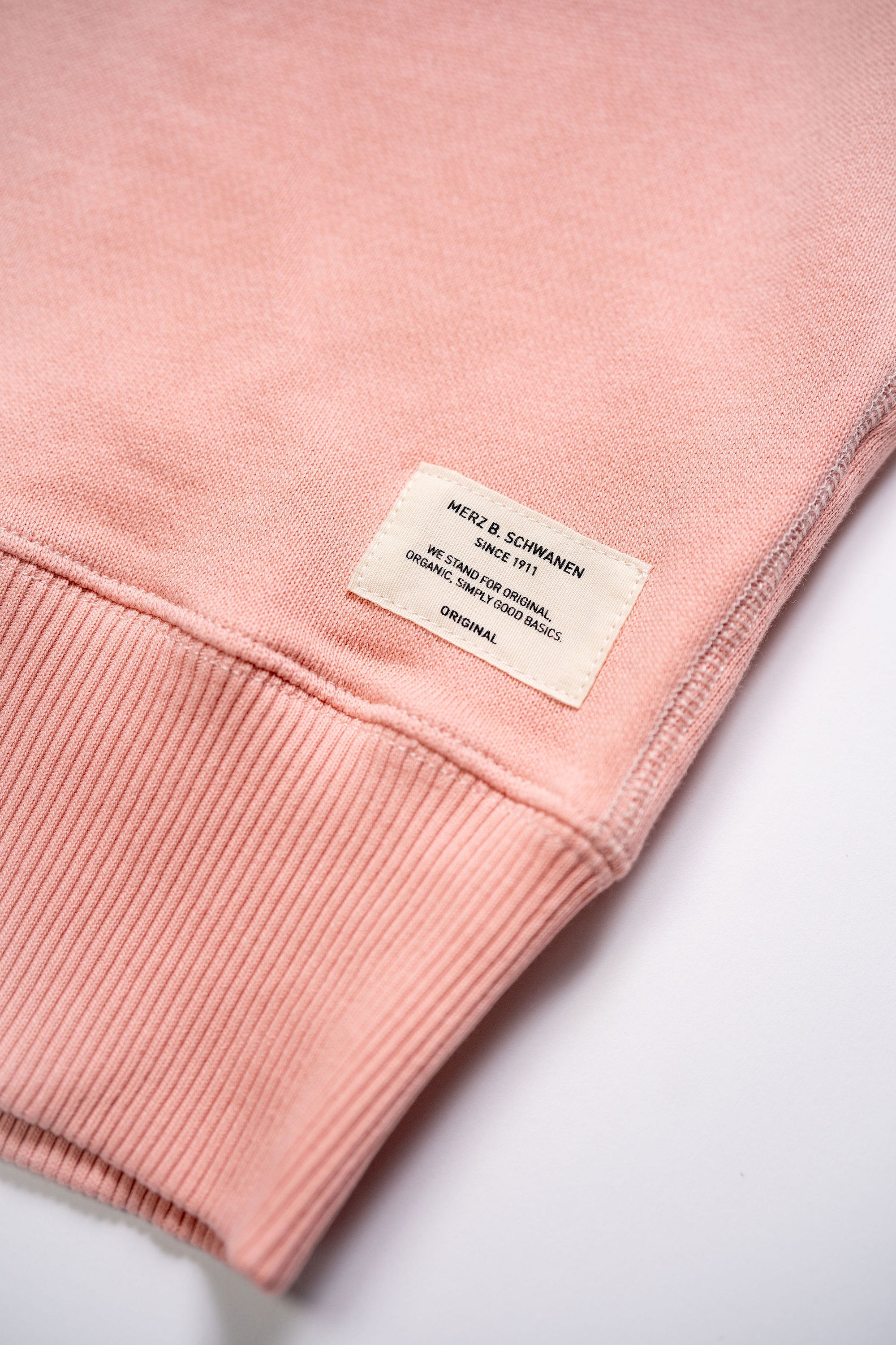 Merz b. Schwanen RGSW01 Good Basics Sweatshirt 10.6oz Organic Cotton - Peach