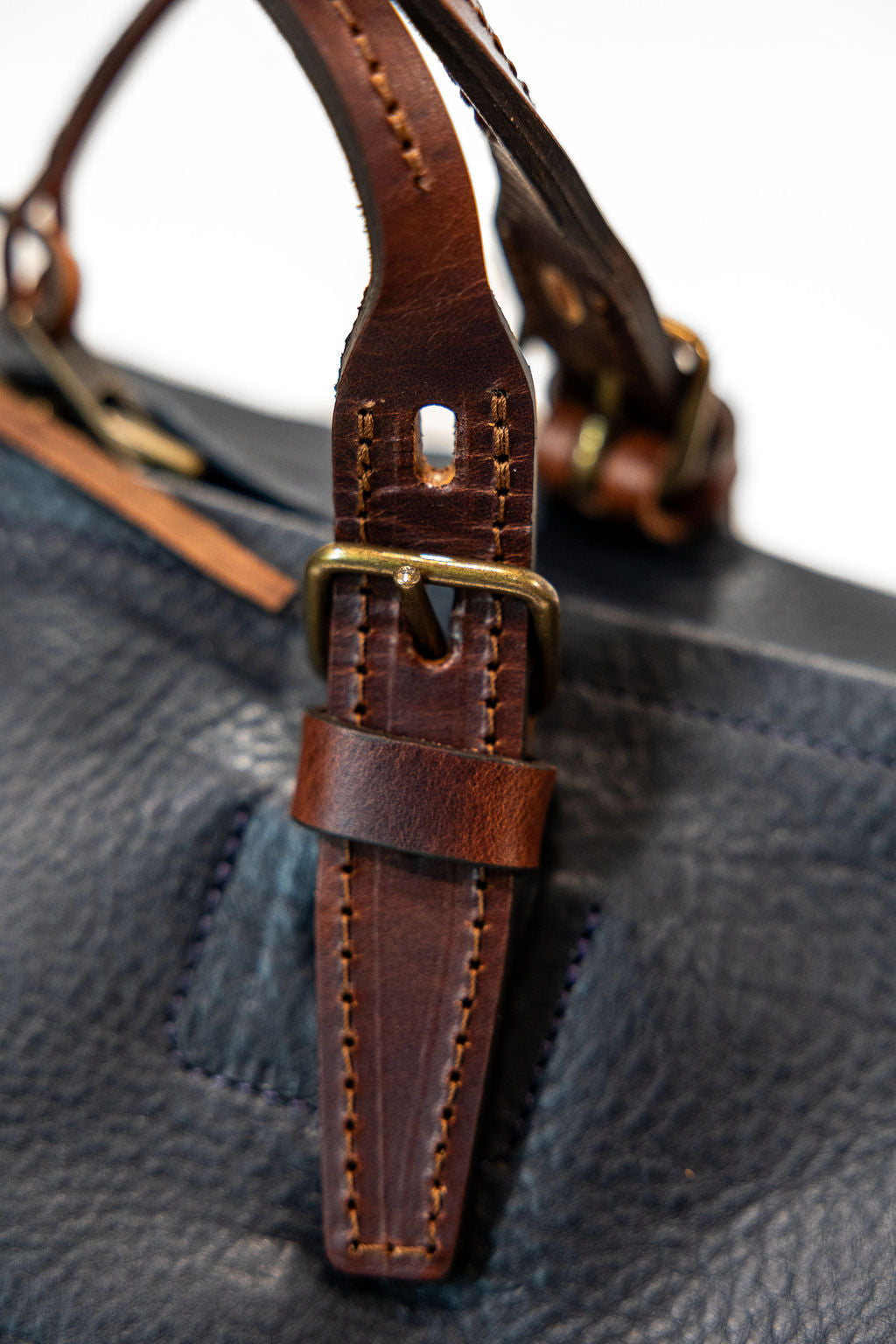 Bleu de Chauffe Hobo Travel Bag - Navy Blue