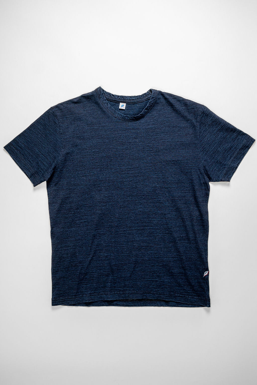 Pure Blue Japan SS-5011-D Indigo Jersey Crew Neck T-shirt - Dark Indigo