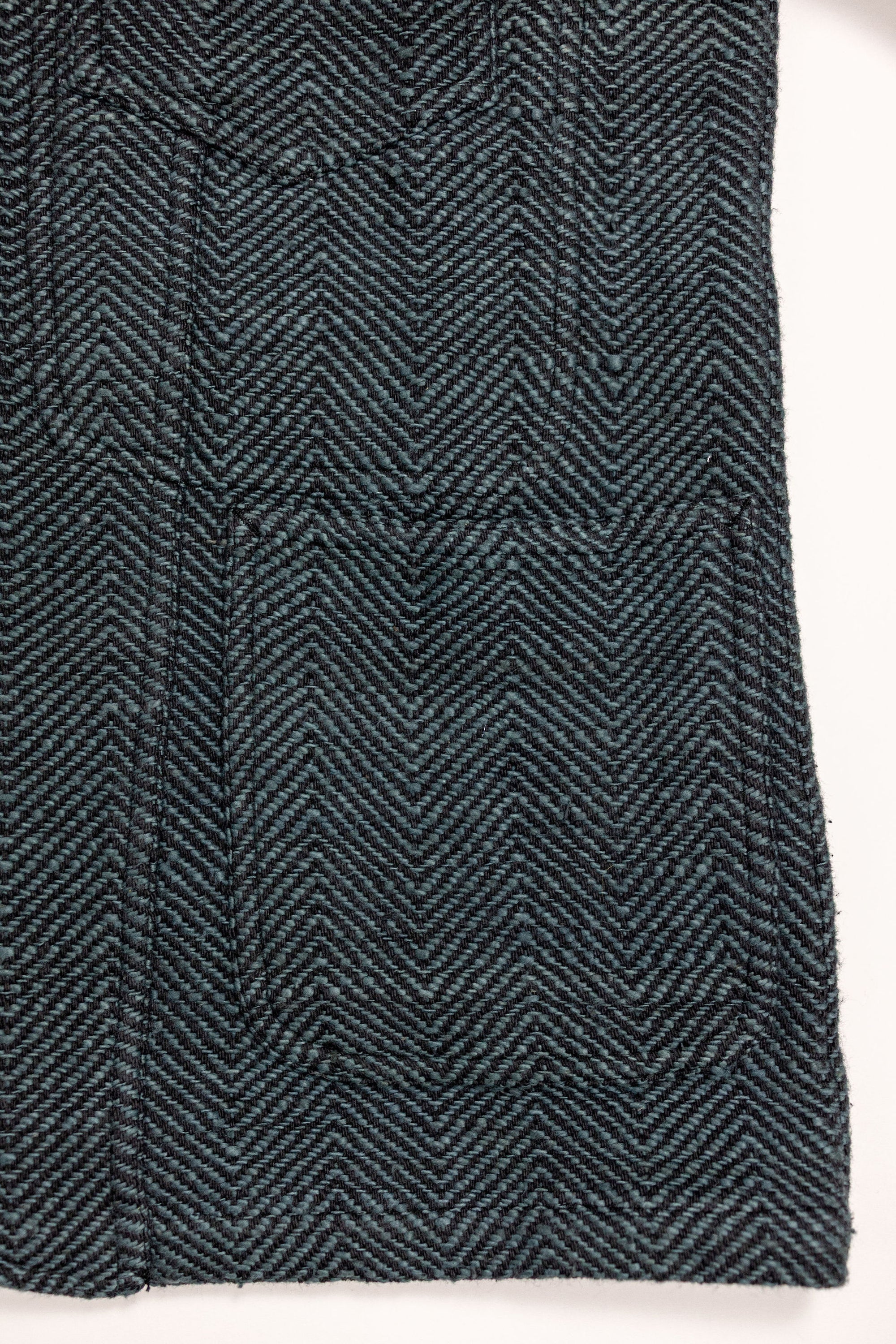 Indi + Ash Study Jacket - Midnight Teal/Iron Black Handspun Herringbone