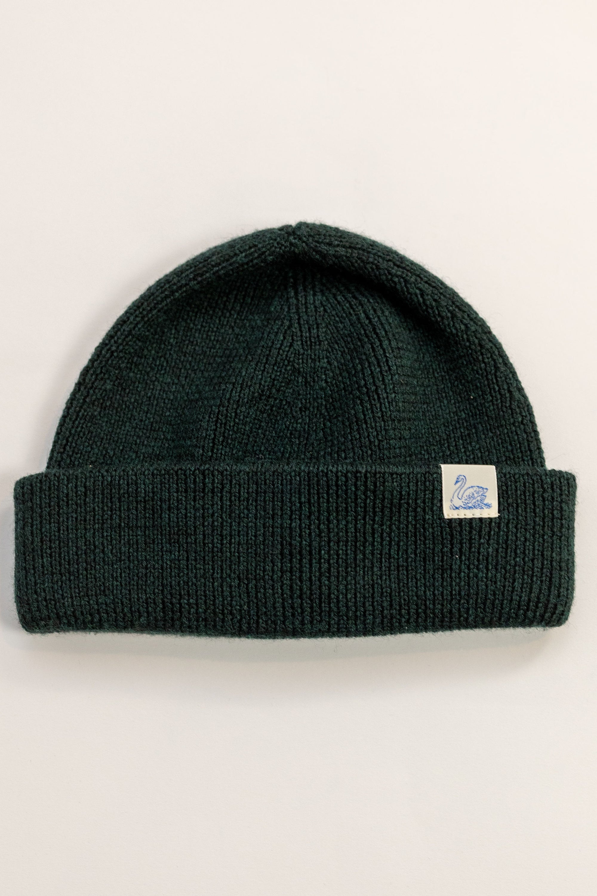 Merz b Schwanen MWBN05 Merino Wool Ribbed Watch Cap - Dark Teal