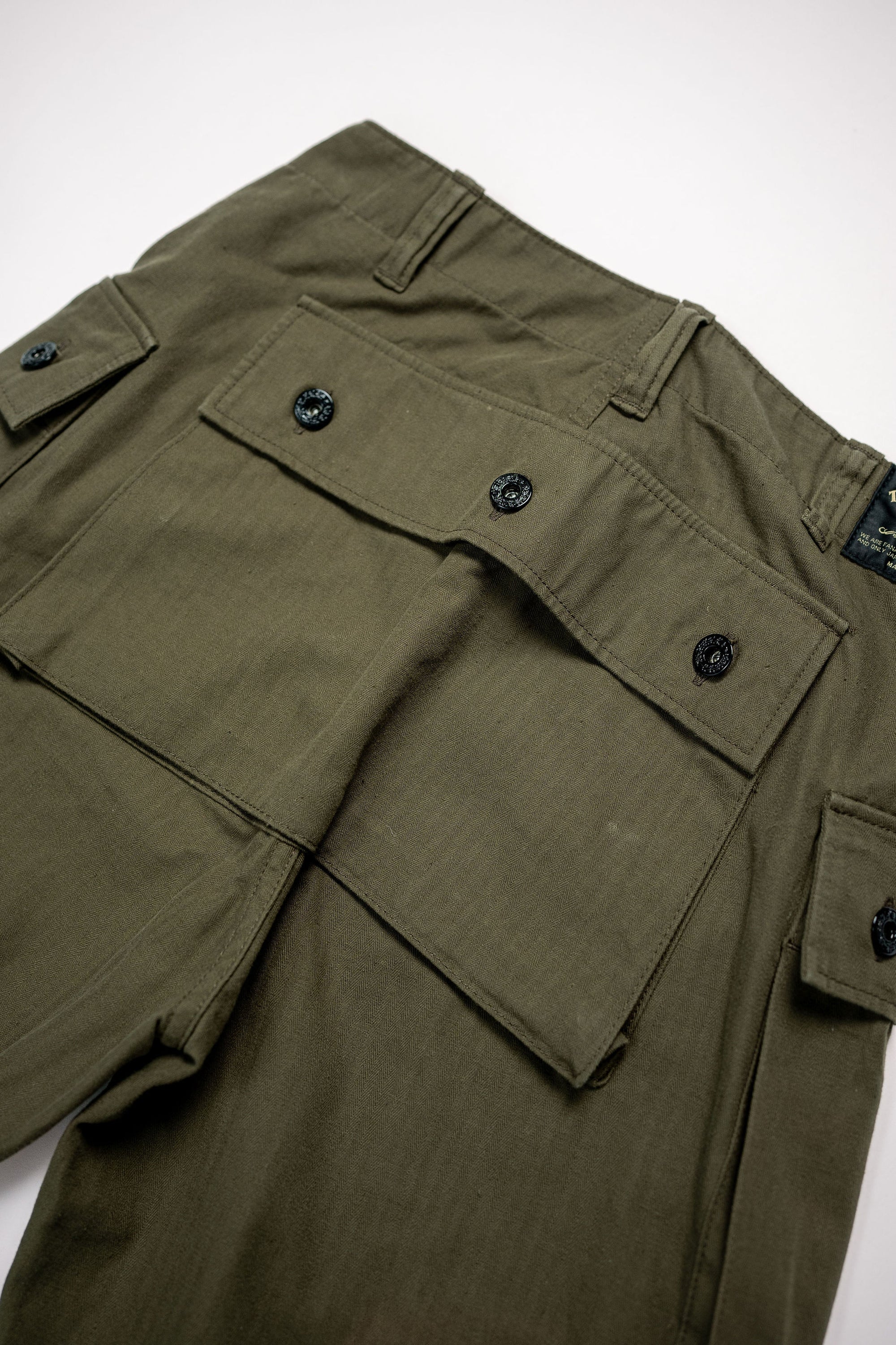 The Flat Head FN-PA-C012 Monkey Pants - Olive