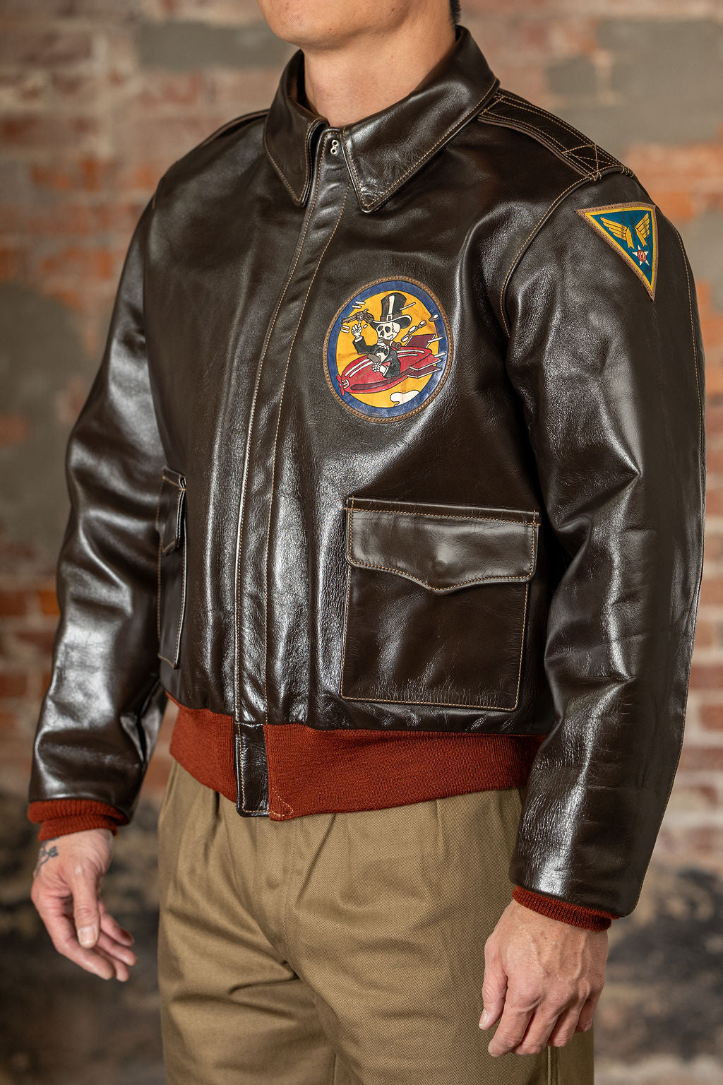 Buzz Rickson's BR80669 Type A-2 85th BOMB. SQ. "KNOCKOUT DROPPER"