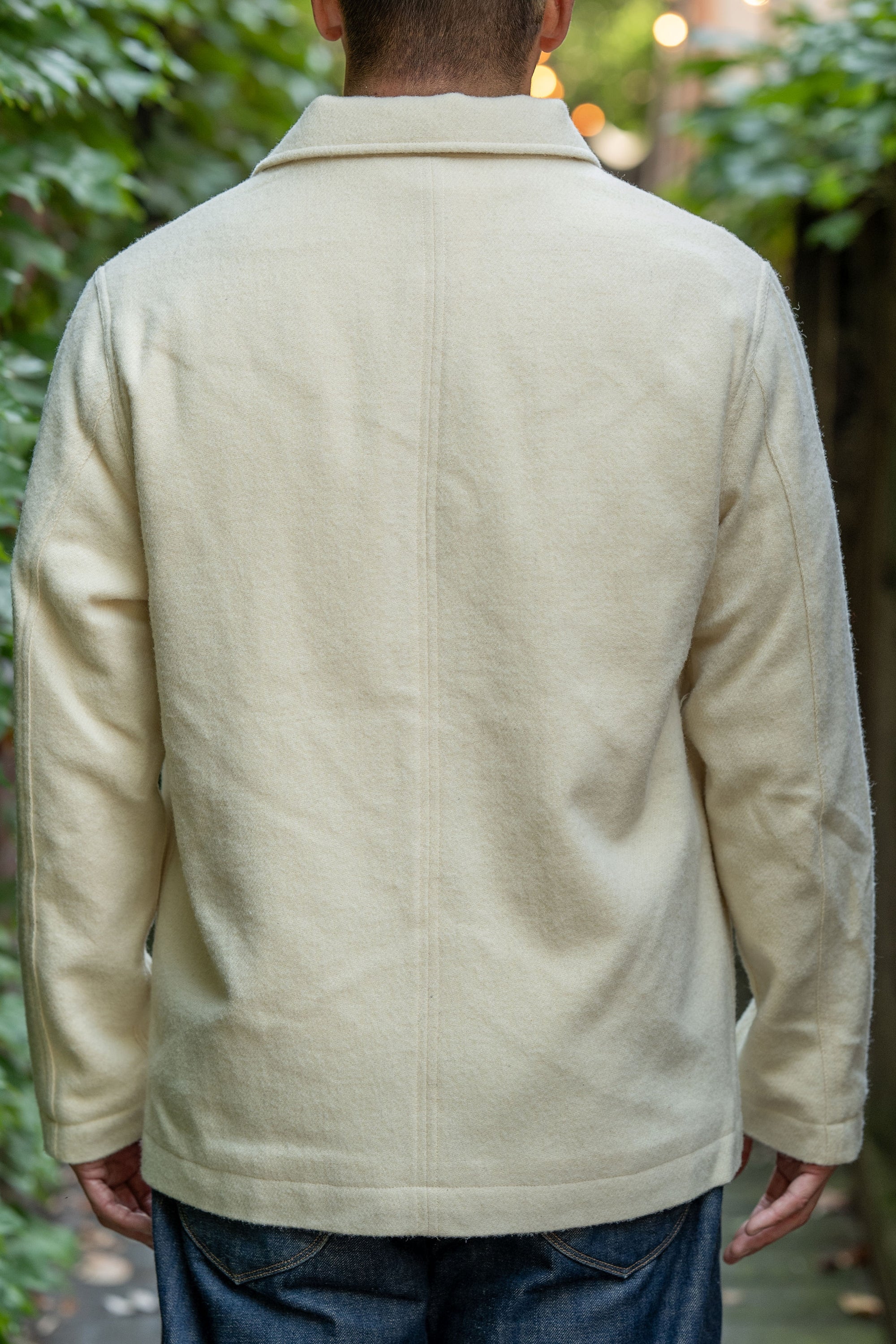 Merz b. Schwanen JKT05WO Burel Wool Jacket Relaxed Fit - Nature