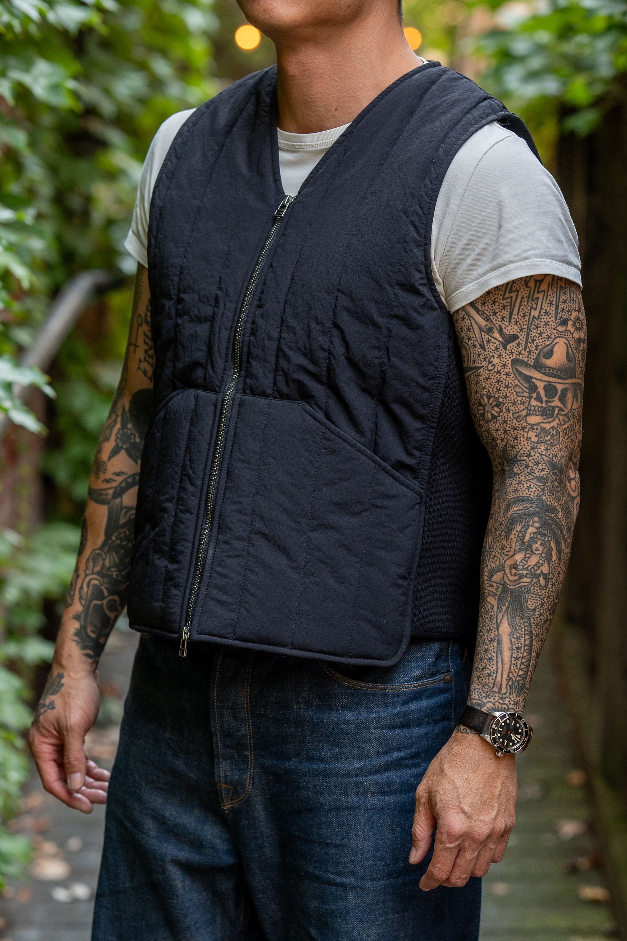 3sixteen Liner Vest - Black Ripstop