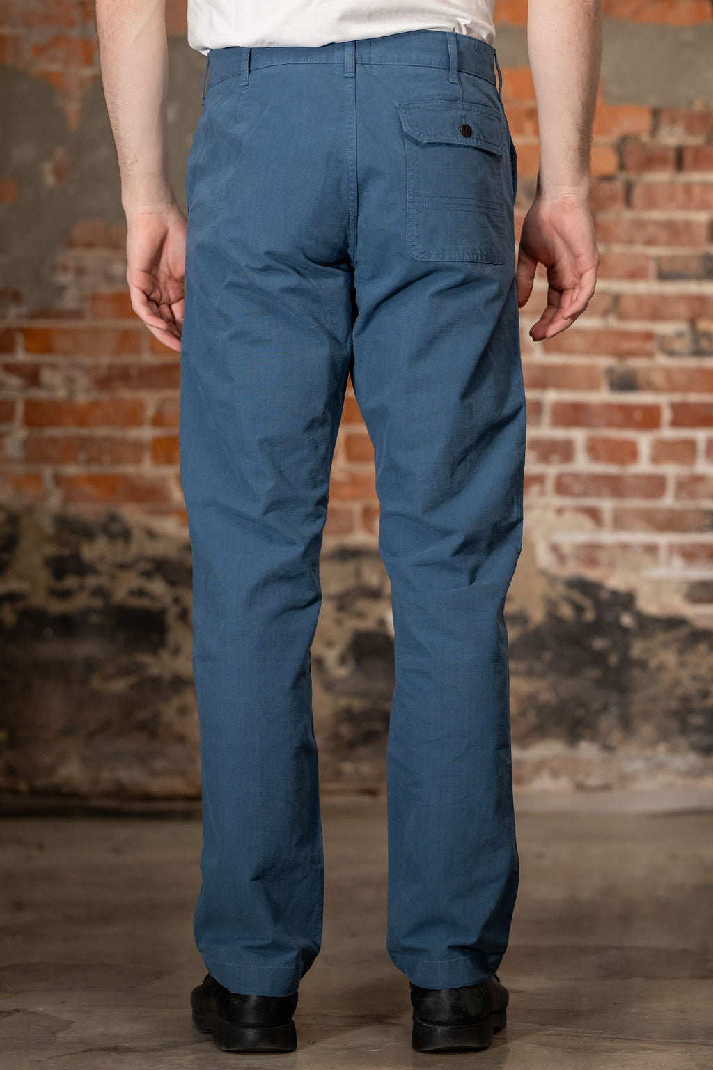 Heimat Textil Journey Pant - Trail Blue Rip Stop Cotton