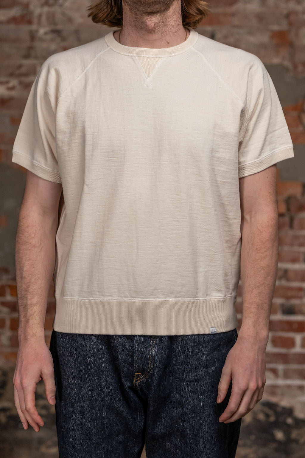 Omoto Denim 12.5oz Memphis Cotton T-Shirt - Natural
