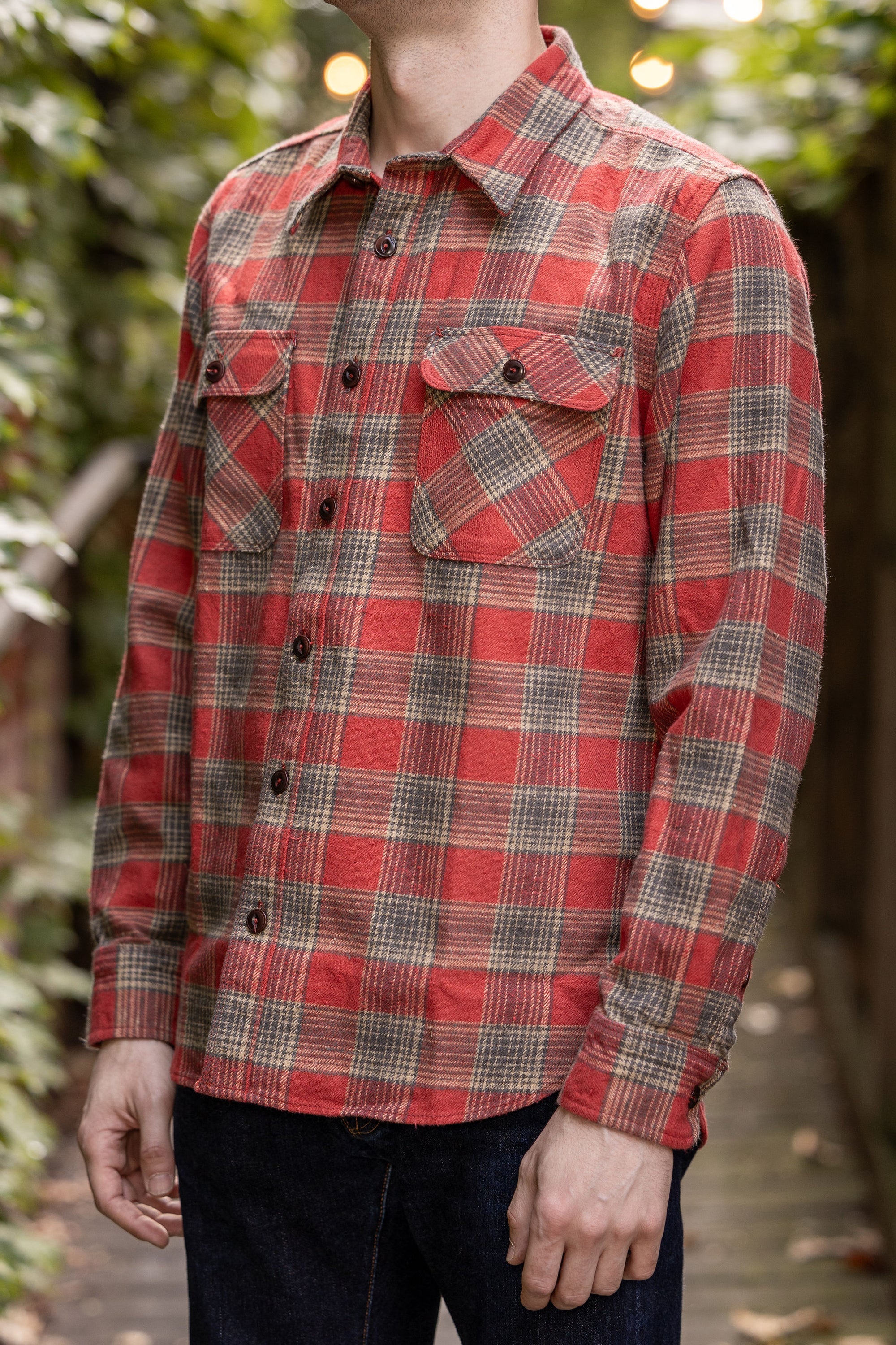 Freenote Cloth Jepson - Dusty Red Plaid