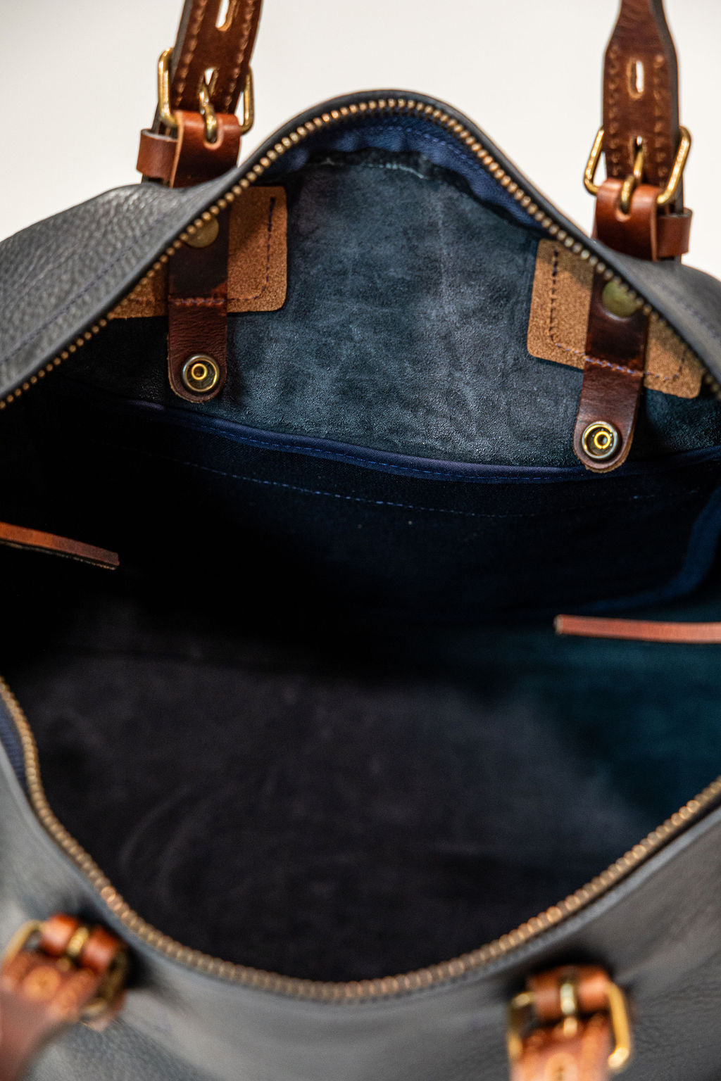 Bleu de Chauffe Hobo Travel Bag - Navy Blue