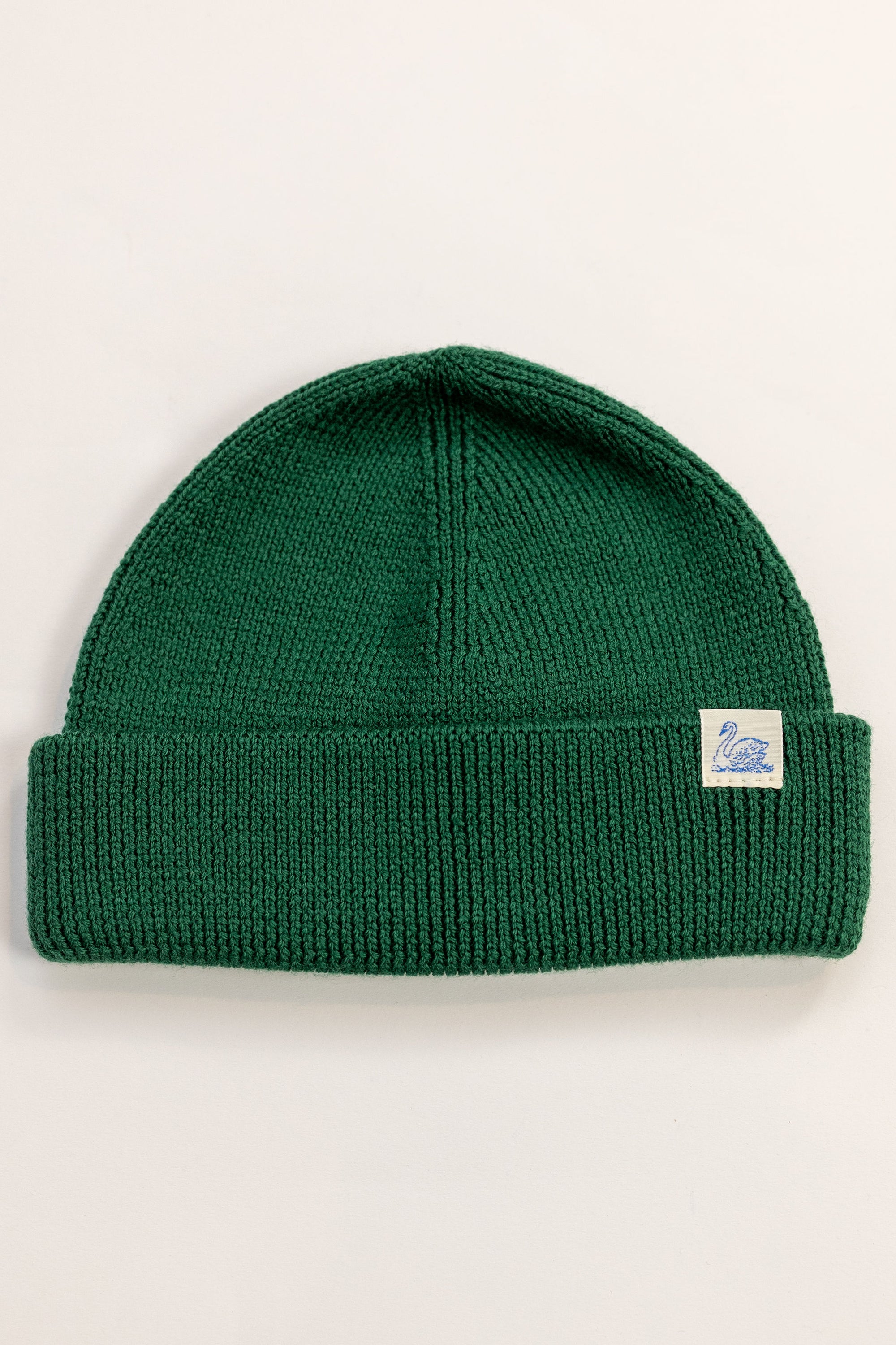 Merz b Schwanen MWBN05 Merino Wool Ribbed Watch Cap - Moss