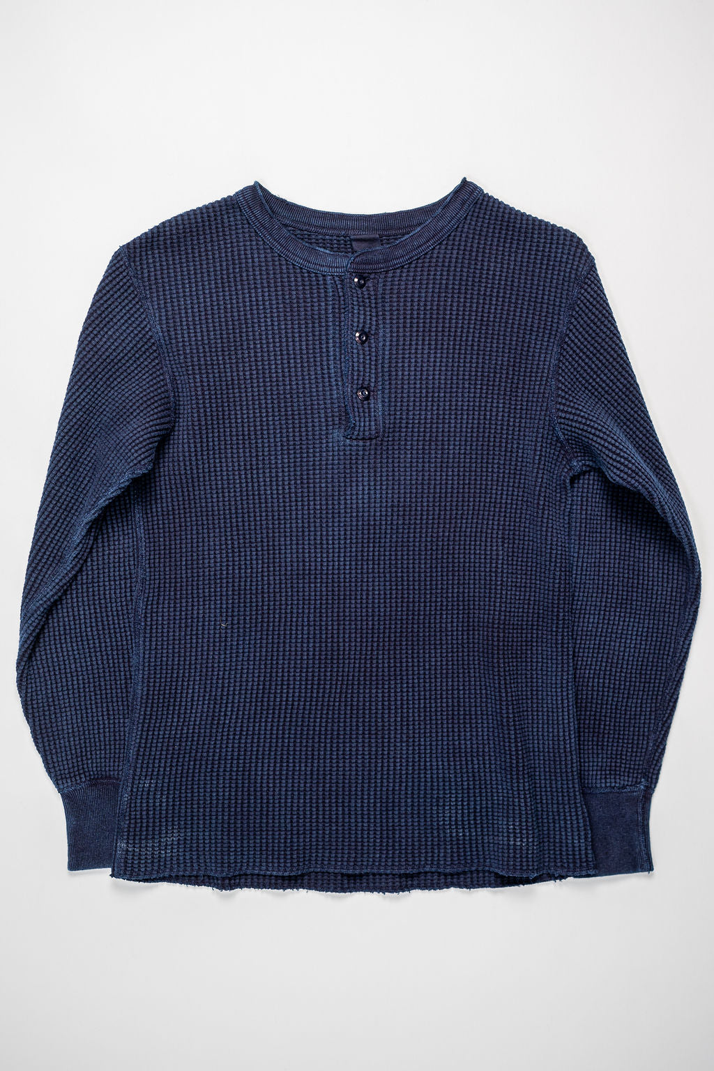 UES Big Waffle Henley - Indigo