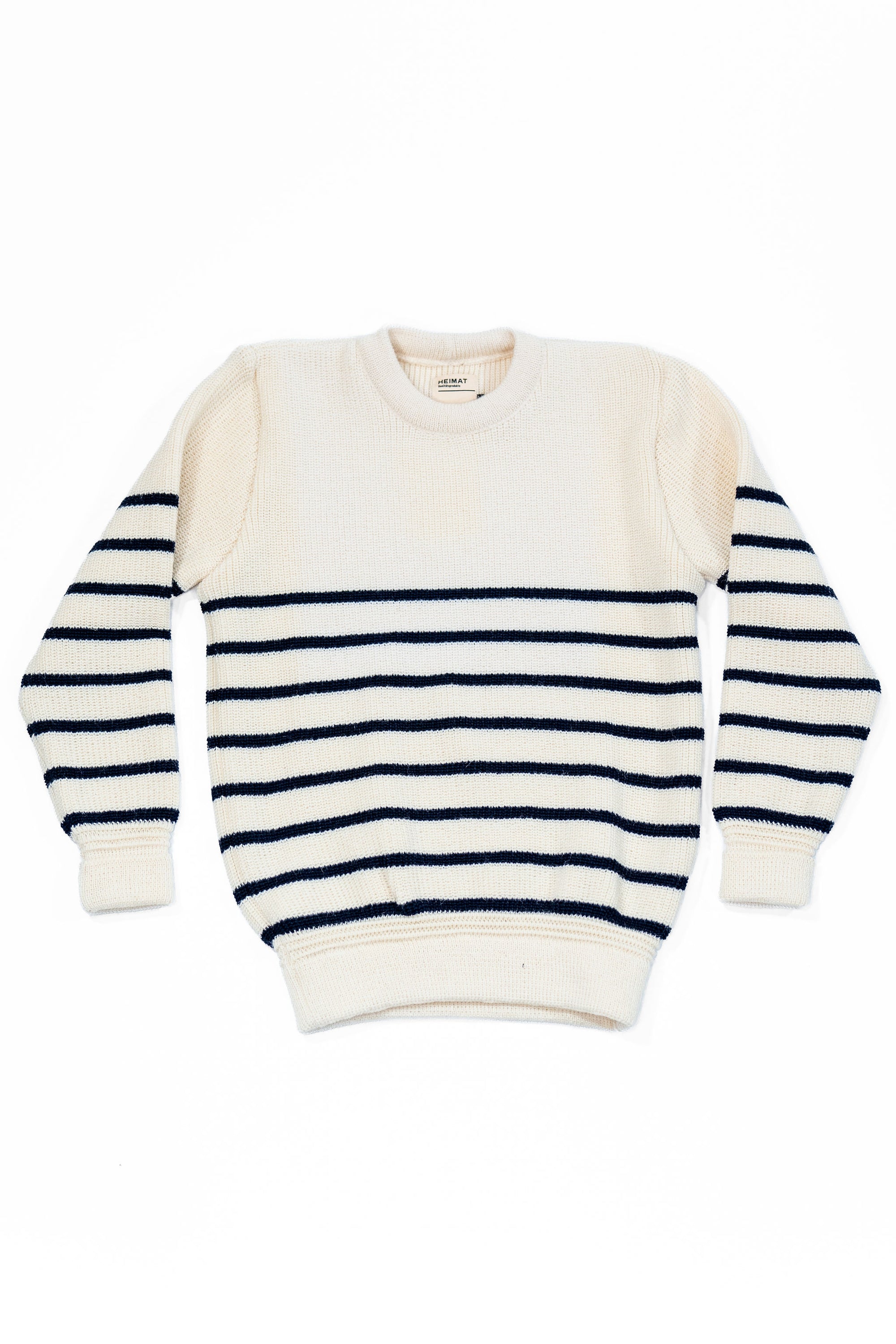 Heimat Textil Signal Sweater - Seashell/Ink Mariner