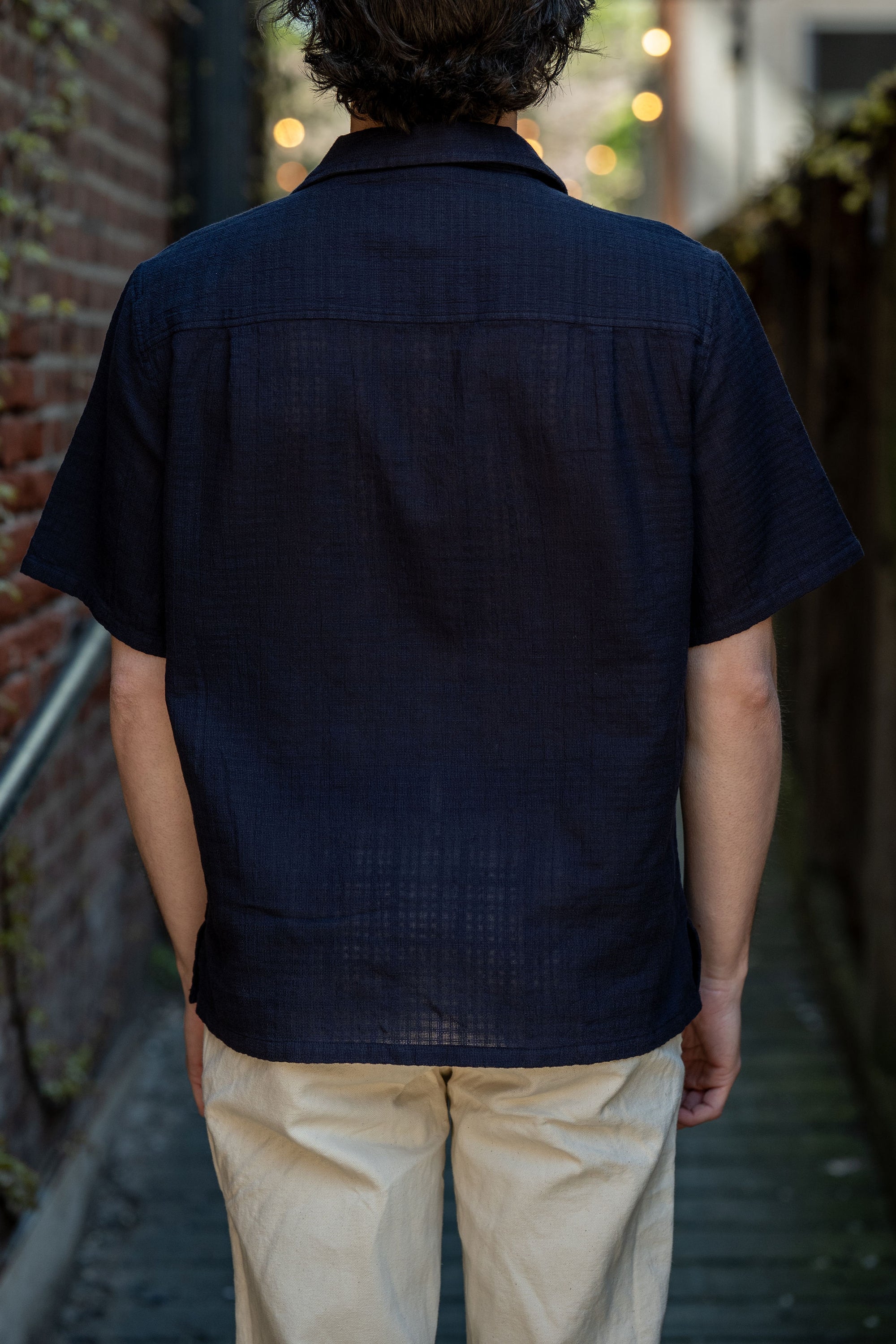 Knickerbocker Oliveira Breeze Weave Shirt - Dark Navy