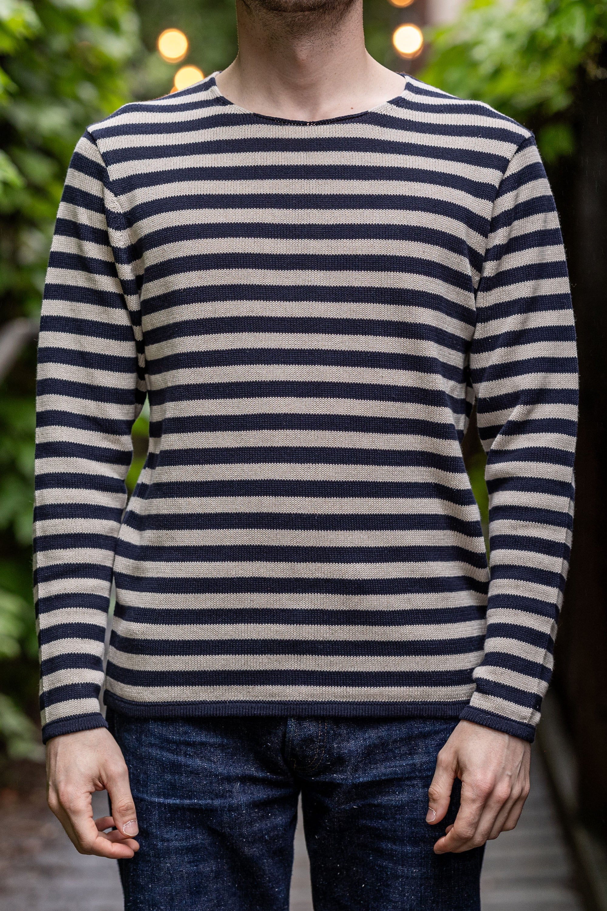 Heimat Textil Signal Harbor Sweater - Ink / Seashell Jailhouse