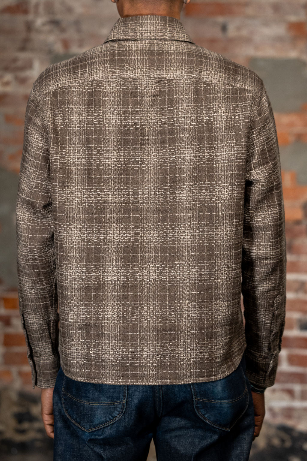 3sixteen Utility Shirt - Drab Wavy Check