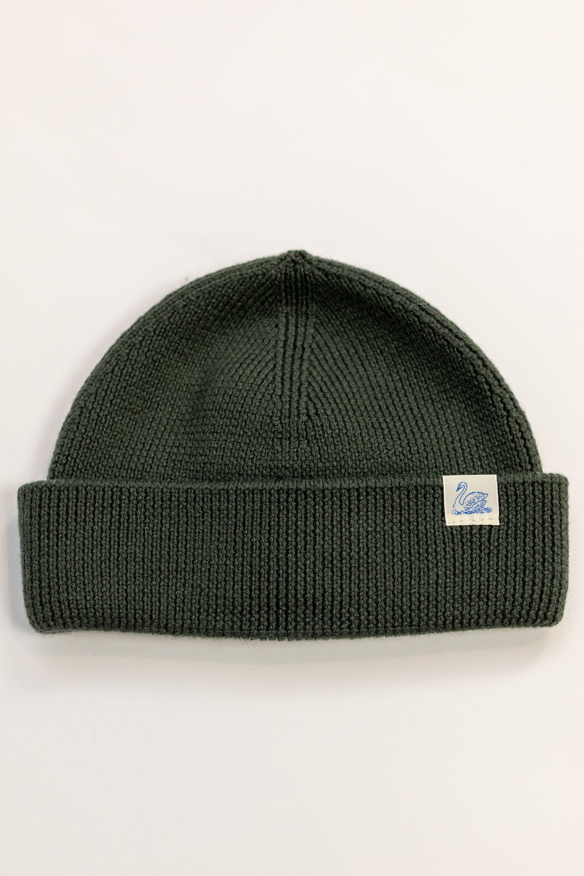 Merz b Schwanen MWBN05 Merino Wool Ribbed Watch Cap - Army