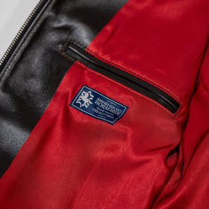 The Flat Head FN-LJ-HS004 Horsehide Quilting Single Riders Jacket - Lining