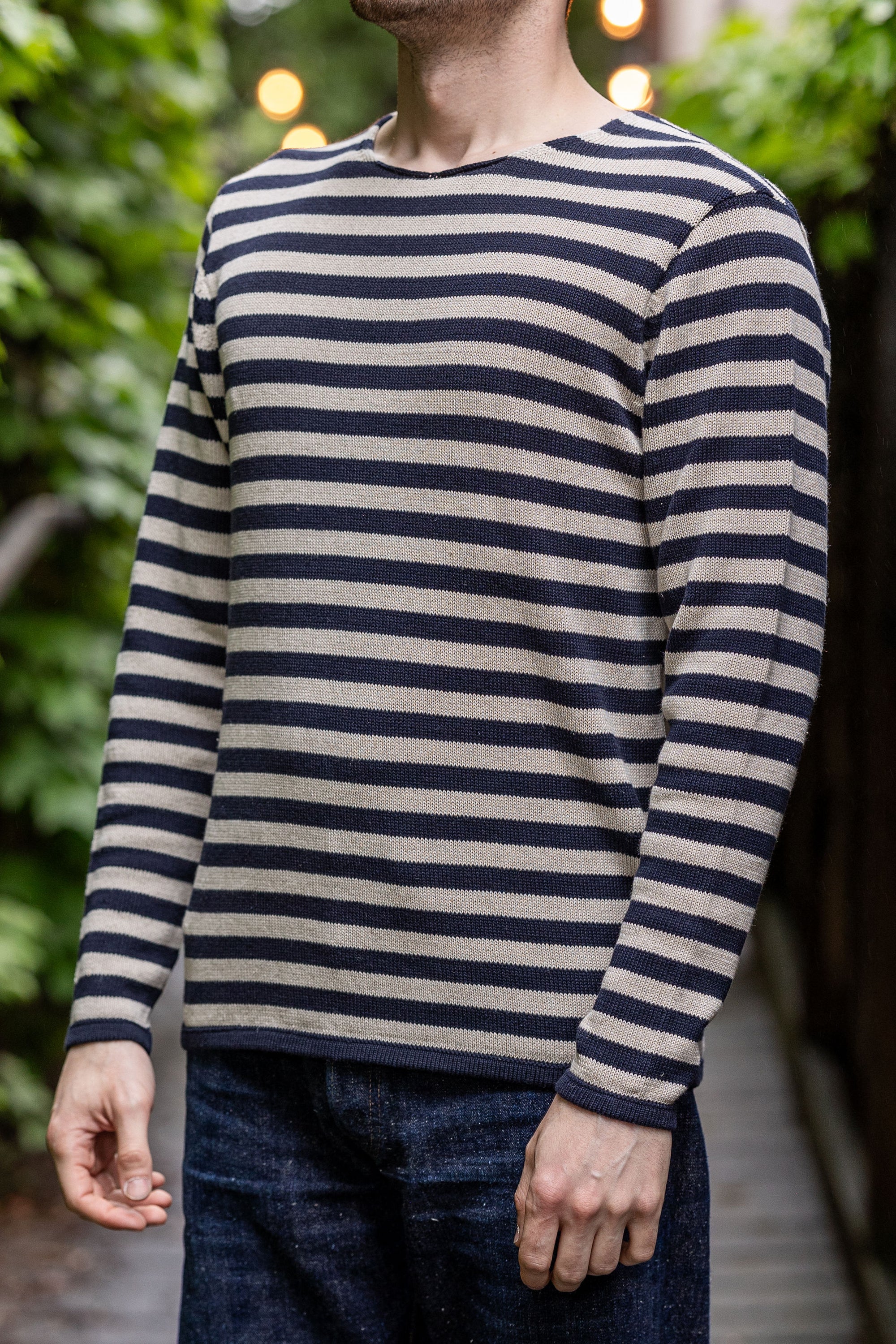 Heimat Textil Signal Harbor Sweater - Ink / Seashell Jailhouse