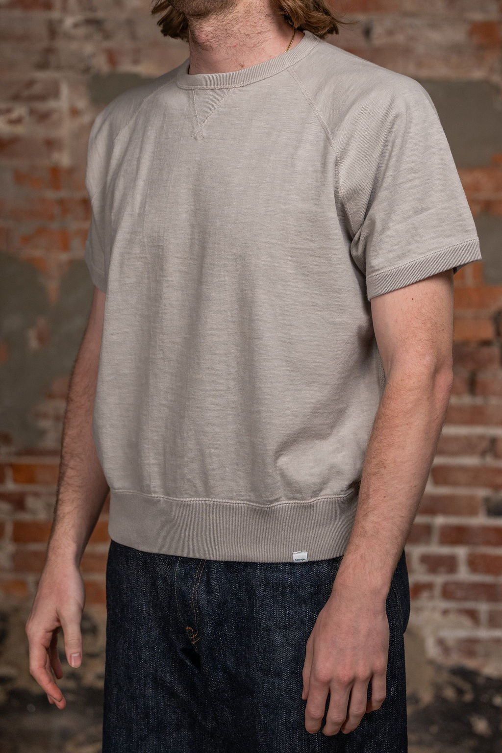 Omoto Denim 12.5oz Memphis Cotton T-Shirt - Gray